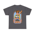 Retro 'Sports' Graphic Tee — Vintage Bat Kid Illustration