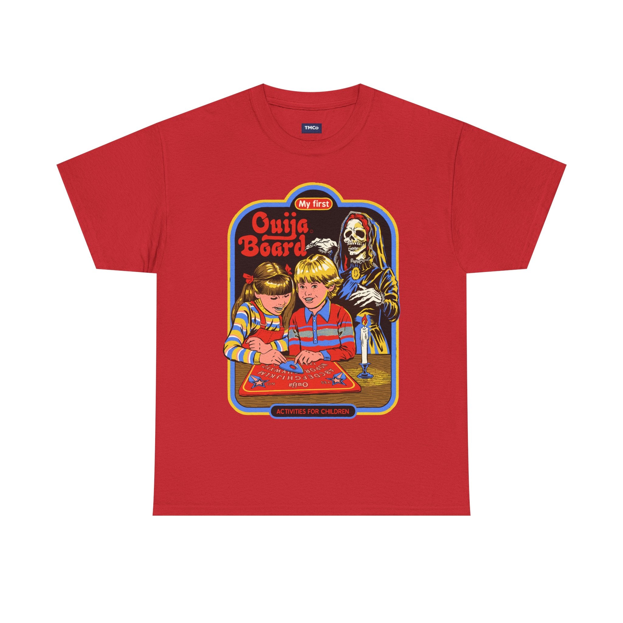 Ouija Board Kids T-Shirt — Retro Horror Graphic Tee (“My First Ouija Board”)