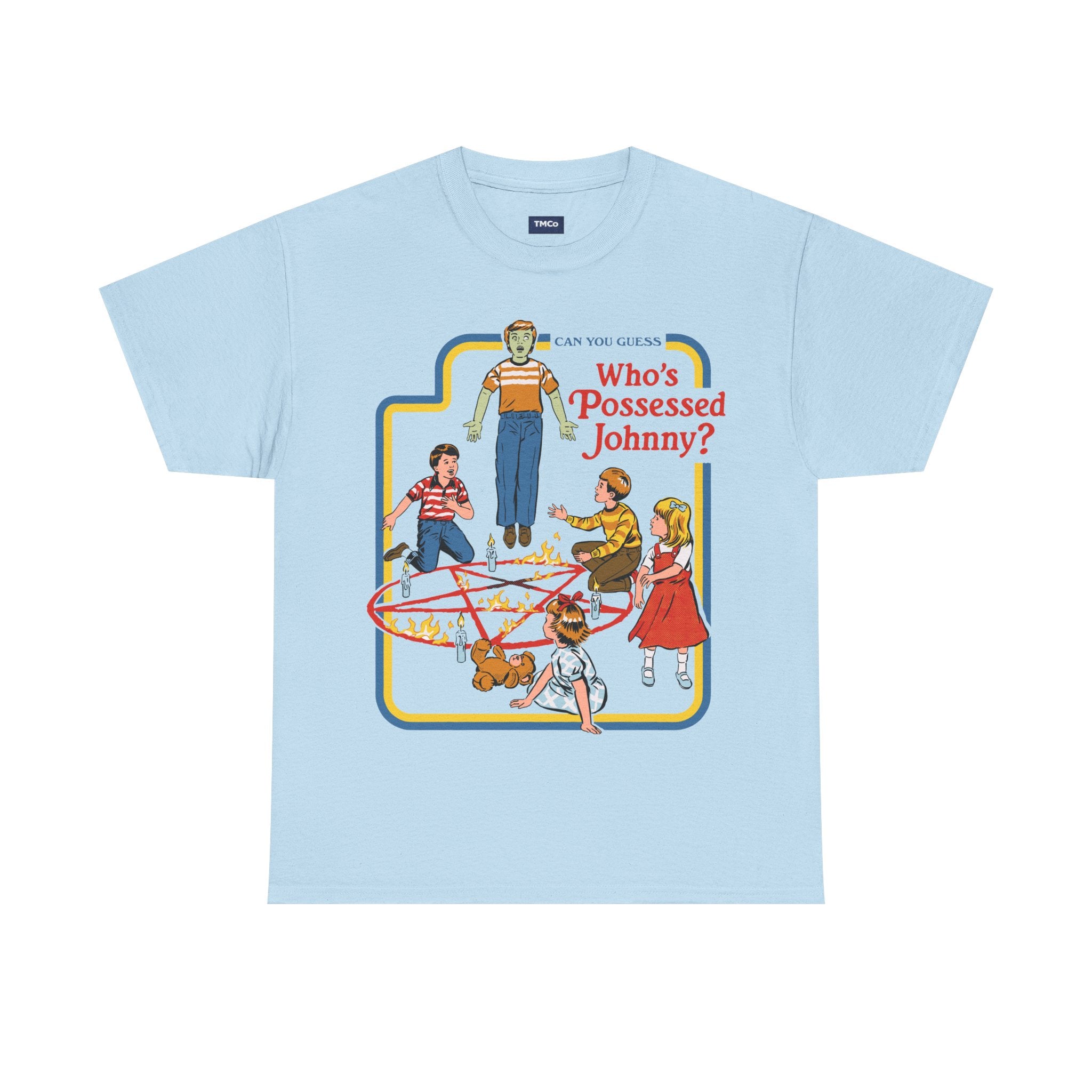 Who's Possessed Johnny? Retro Horror Kids Graphic Tee