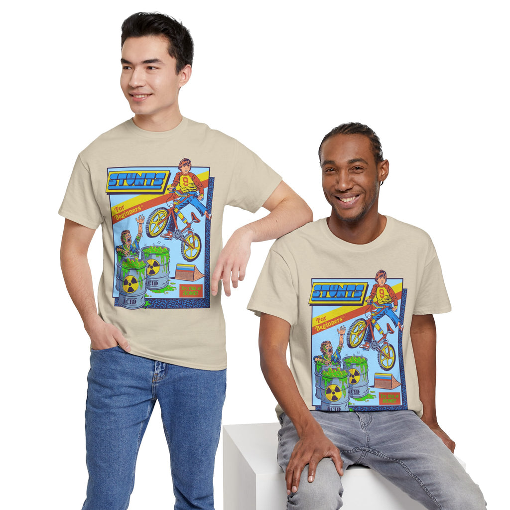 BMX Radioactive Stunt T-Shirt — Retro Bike Graphic Tee