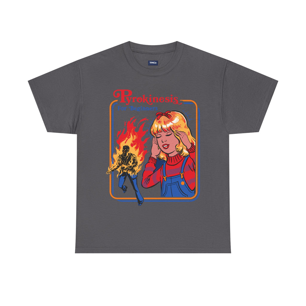 Pyrokinesis Tee — "Pyrokinesis for Beginners" Retro Horror Graphic T-Shirt