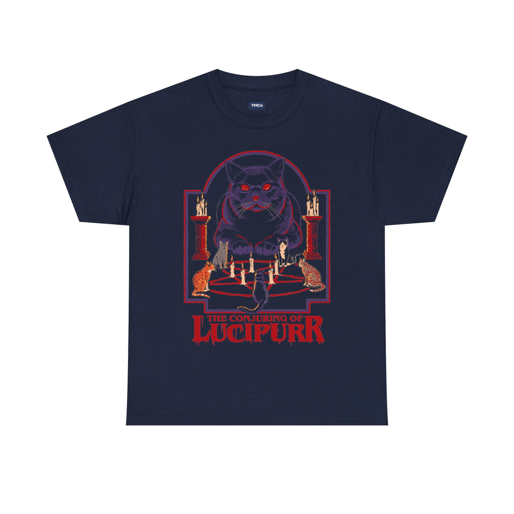 Lucipurr Cat T-Shirt — Occult Gothic Graphic Tee