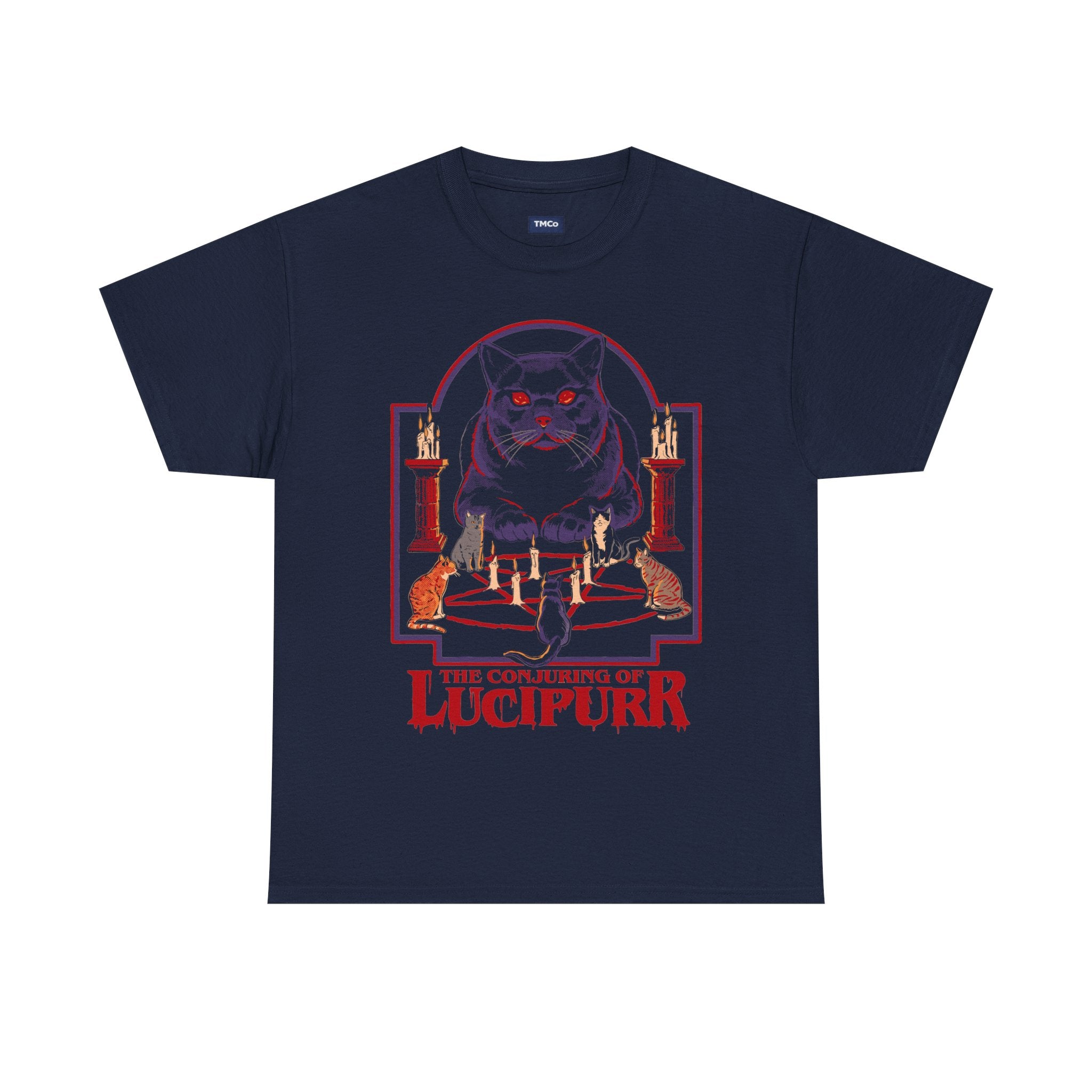 Lucipurr Cat T-Shirt — Occult Gothic Graphic Tee