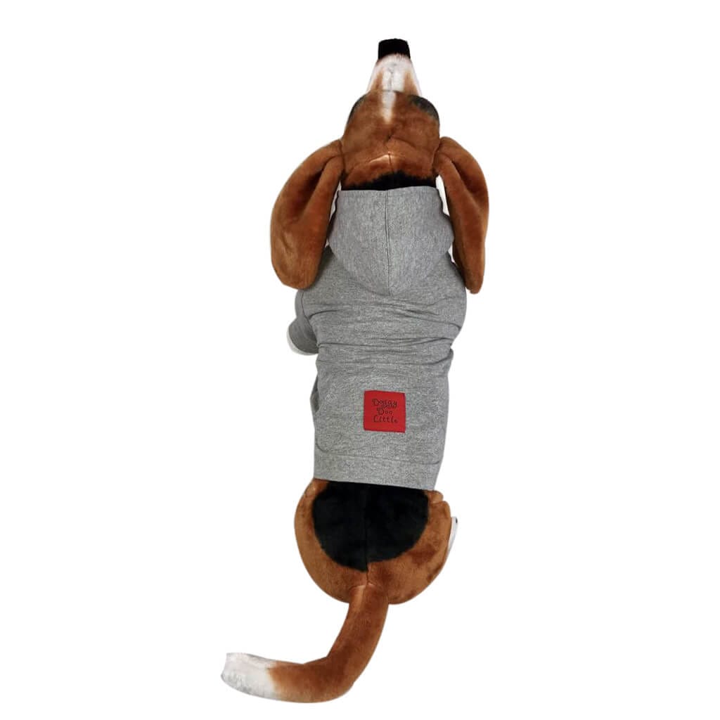 Grey Dog Hoodie by Doggy Doo Little