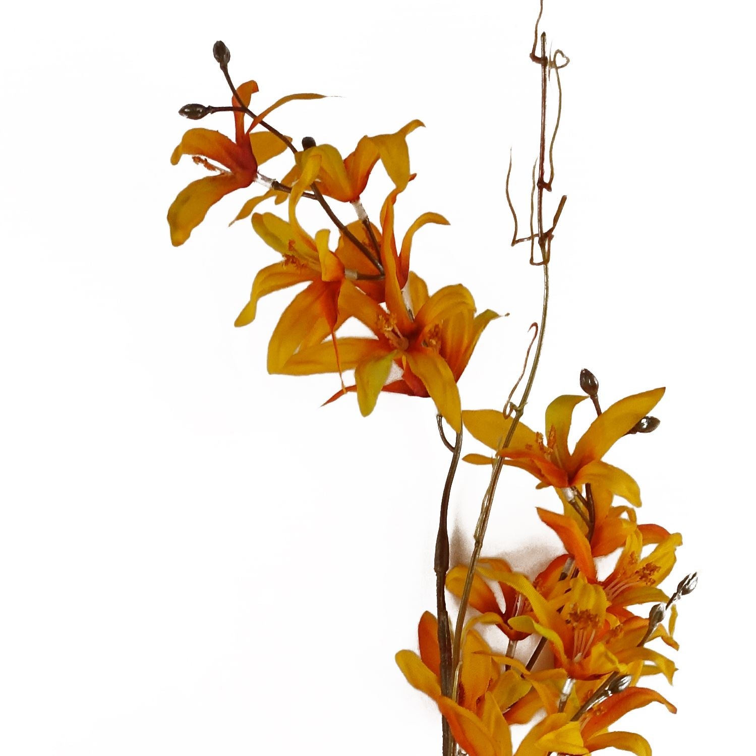 Leaf Design 6x 130cm Yellow Blossom Floral Spray Artificial-4