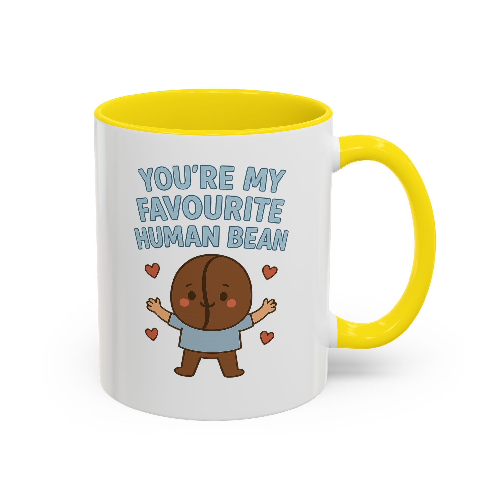 Coffee Mug — "You're My Favourite Human Bean" Cute Coffee Bean Gift