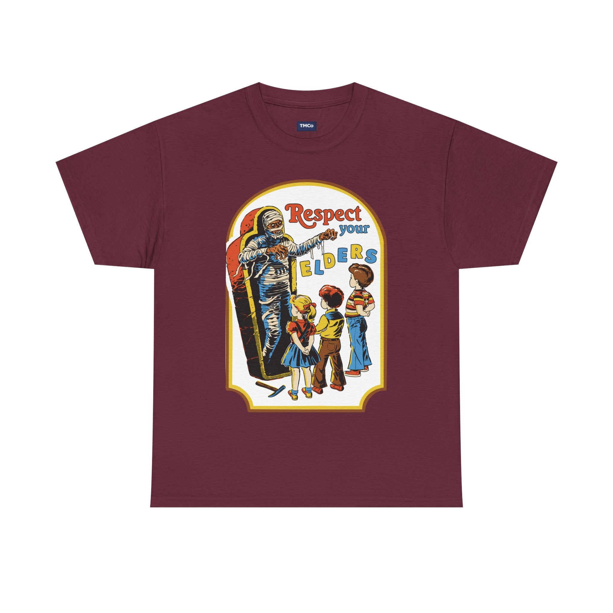 Respect Your Elders T-Shirt — Vintage Retro Kids Illustration Tee