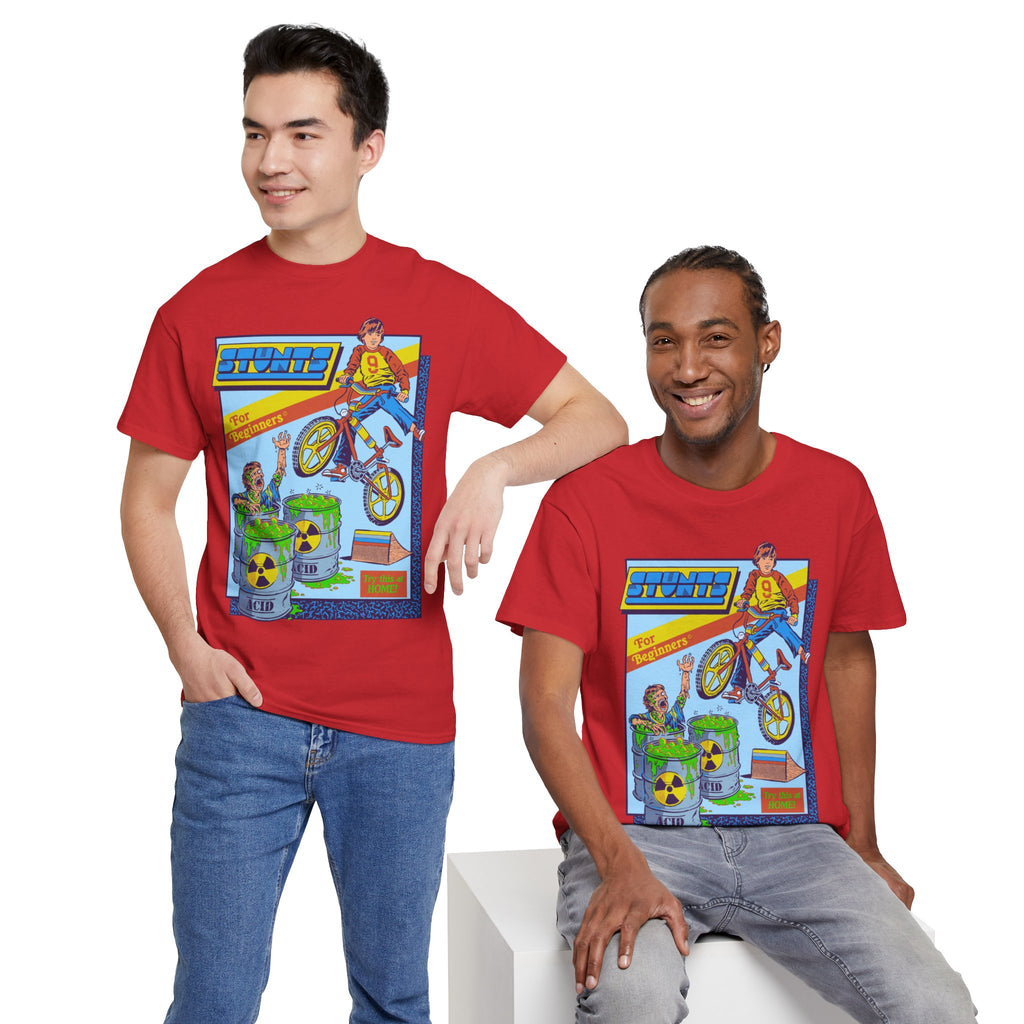 BMX Radioactive Stunt T-Shirt — Retro Bike Graphic Tee