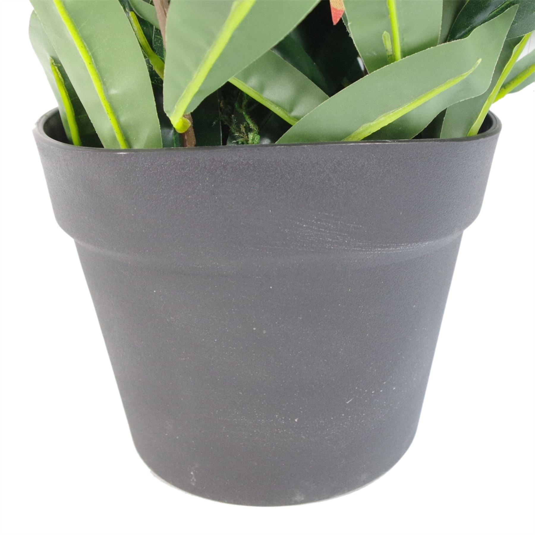 Artificial Ficus Tree Plant 80cm Red Green Mini Bush Colourful-1