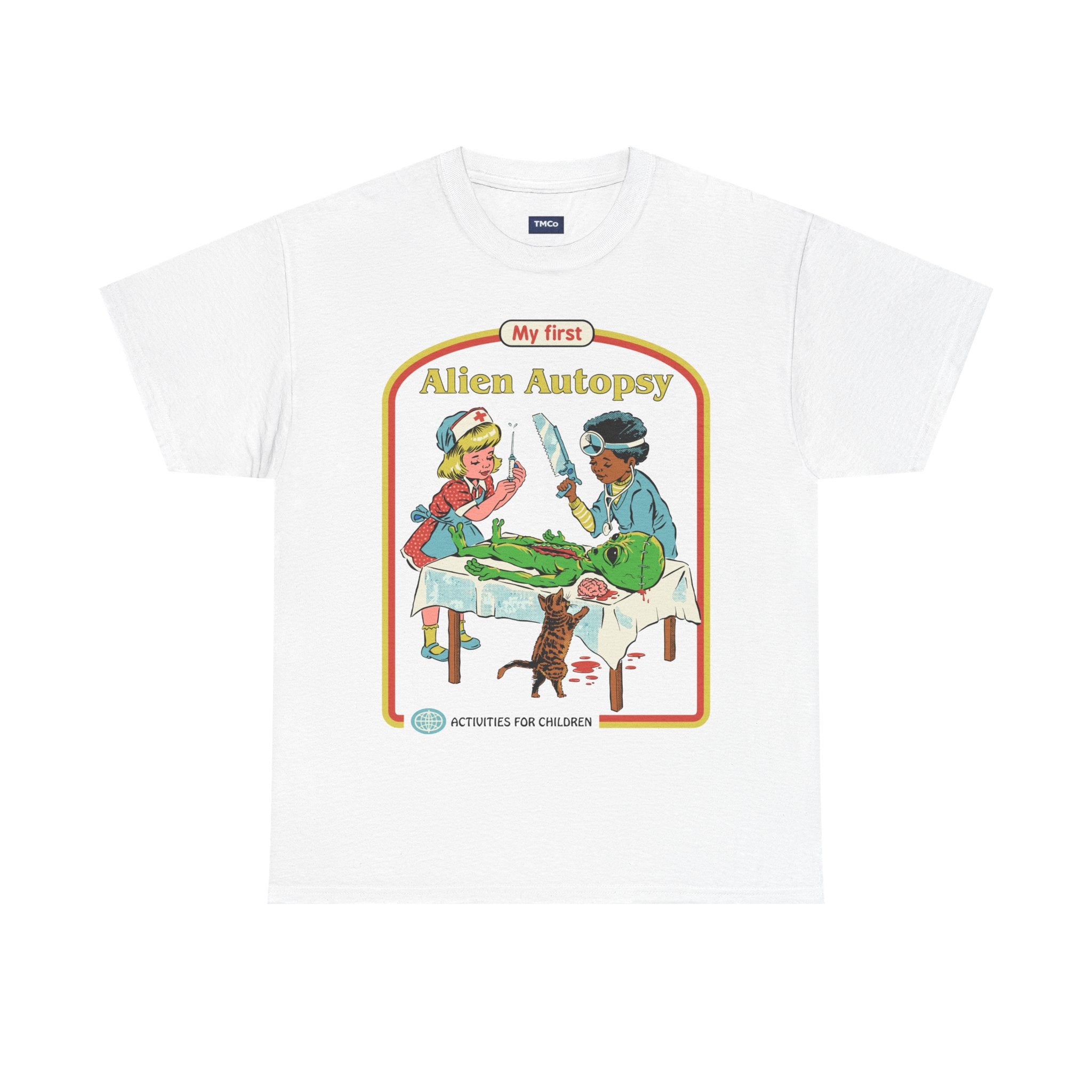 Alien Autopsy Tee — Retro Kids' Style Sci‑Fi Graphic T-Shirt