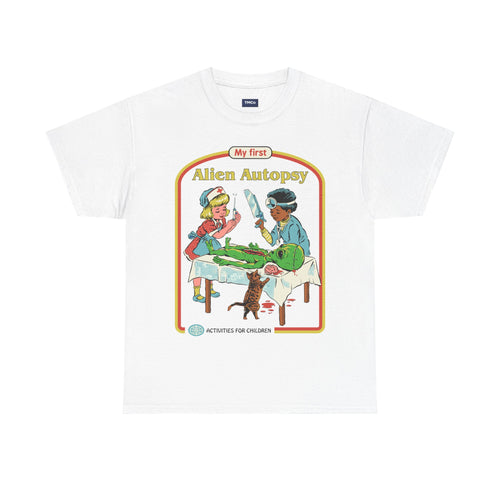 Alien Autopsy Tee — Retro Kids' Style Sci‑Fi Graphic T-Shirt
