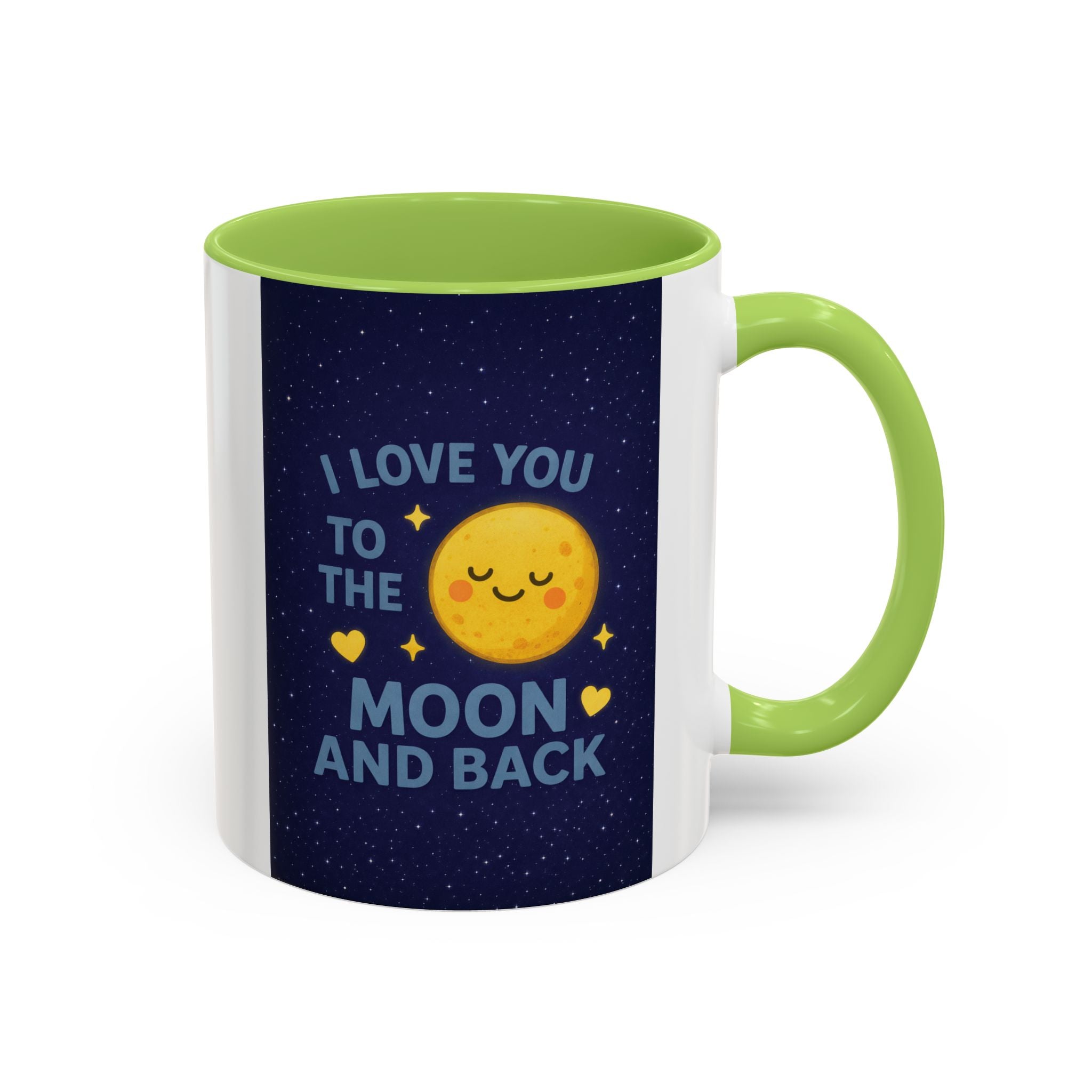 I Love You to the Moon and Back Coffee Mug — Cute Moon Accent Mug