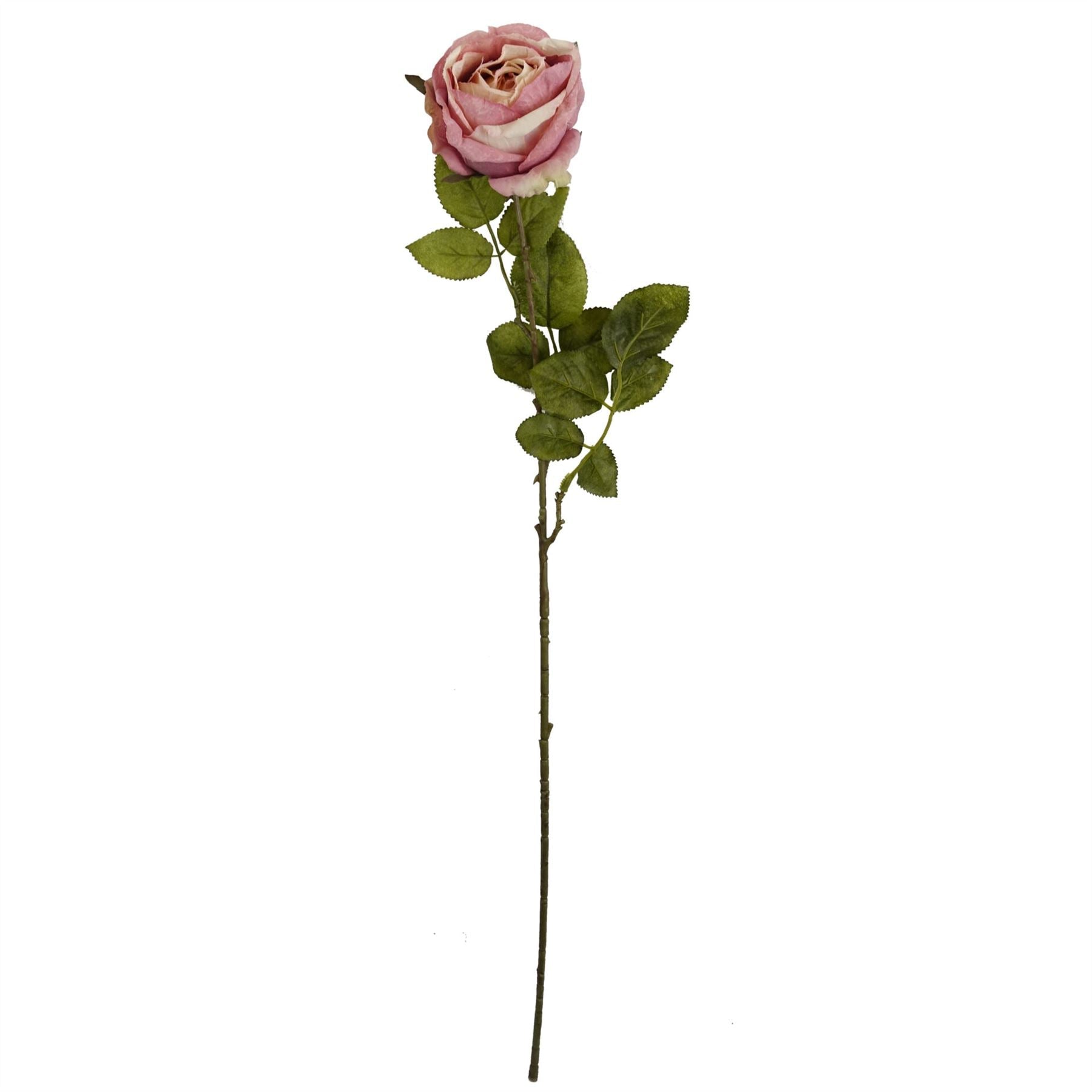 Pack of 6 x 70cm Artificial Light Pink Rose-2