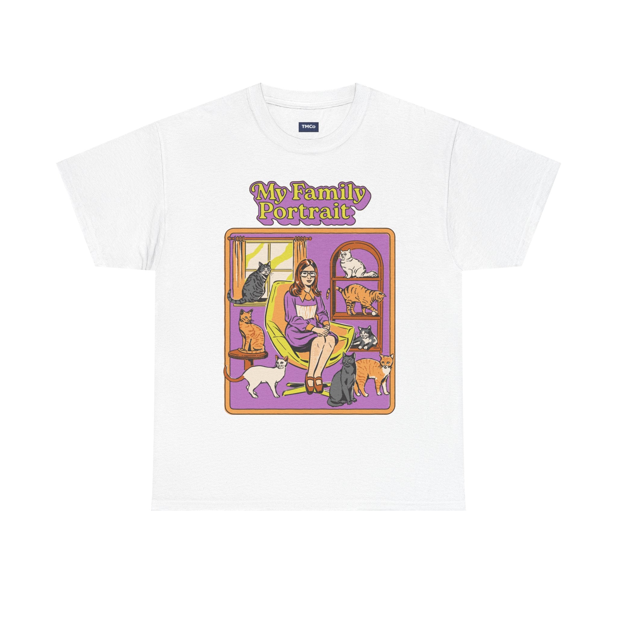 My Family Portrait Tee — Cute Retro Cat Pet Lover T-Shirt