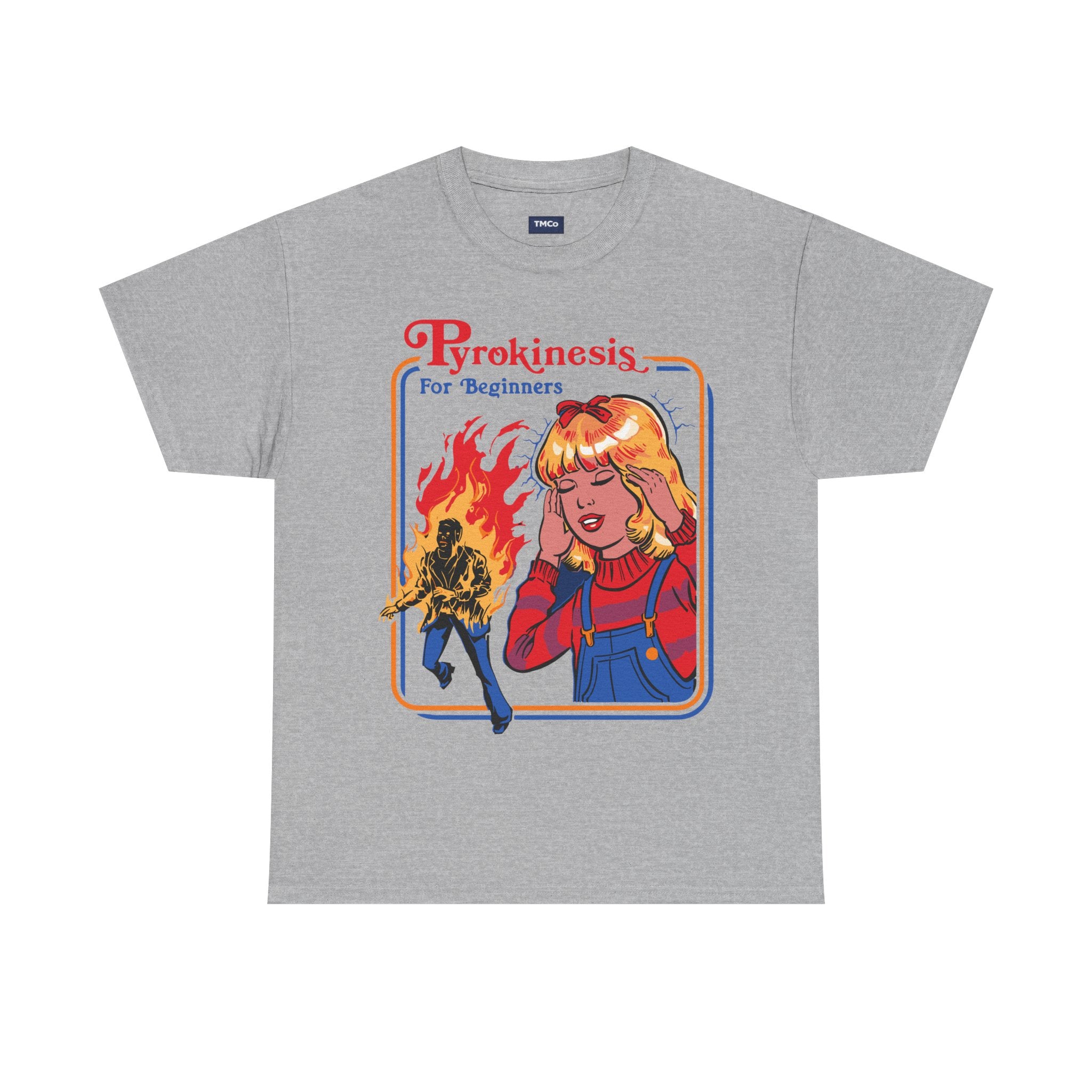 Pyrokinesis Tee — "Pyrokinesis for Beginners" Retro Horror Graphic T-Shirt