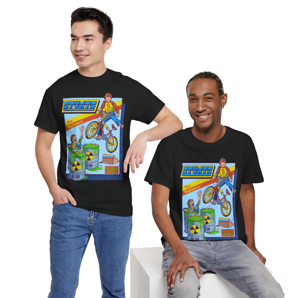 BMX Radioactive Stunt T-Shirt — Retro Bike Graphic Tee