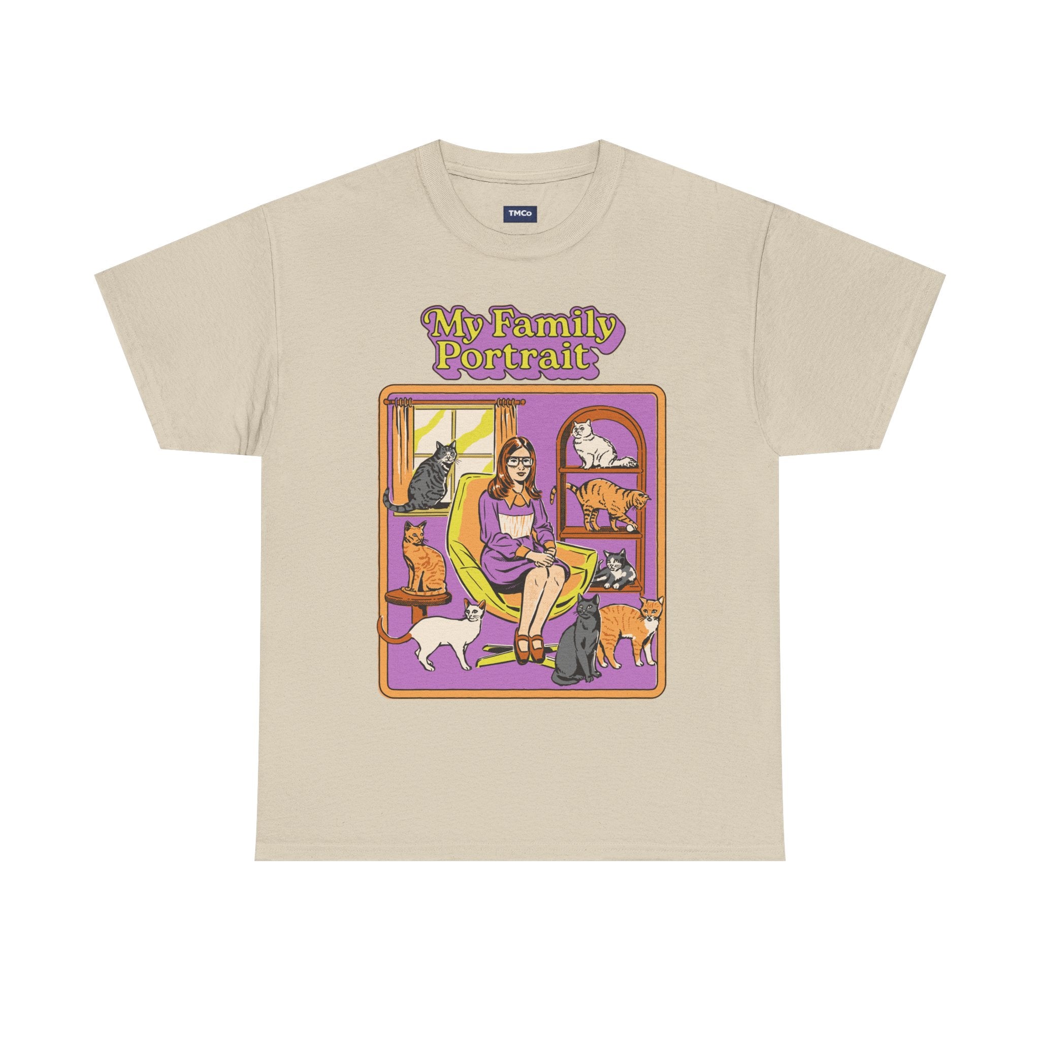 My Family Portrait Tee — Cute Retro Cat Pet Lover T-Shirt