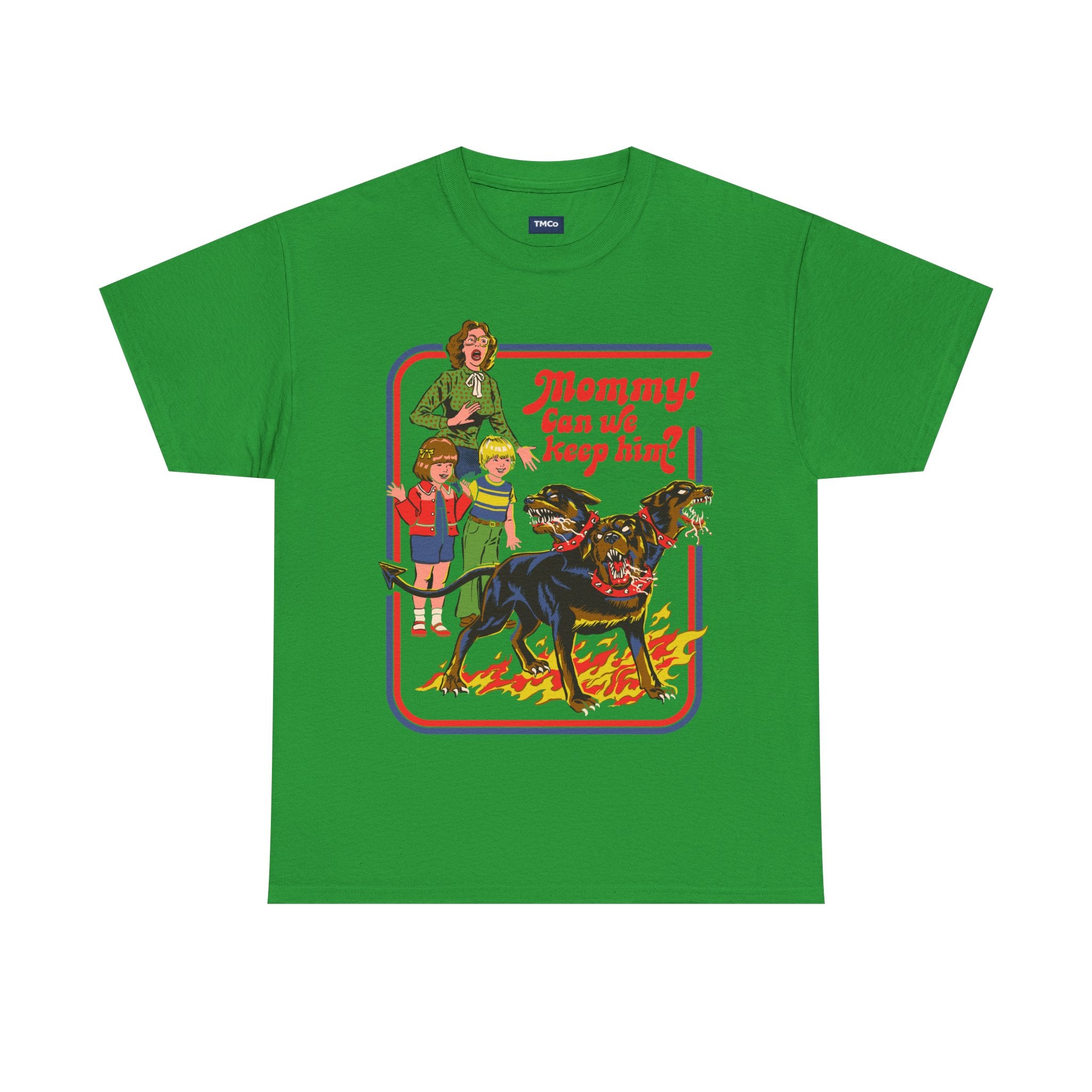 Vintage 'Mommy! Can We Keep Him?' Kids & Dog Graphic Tee