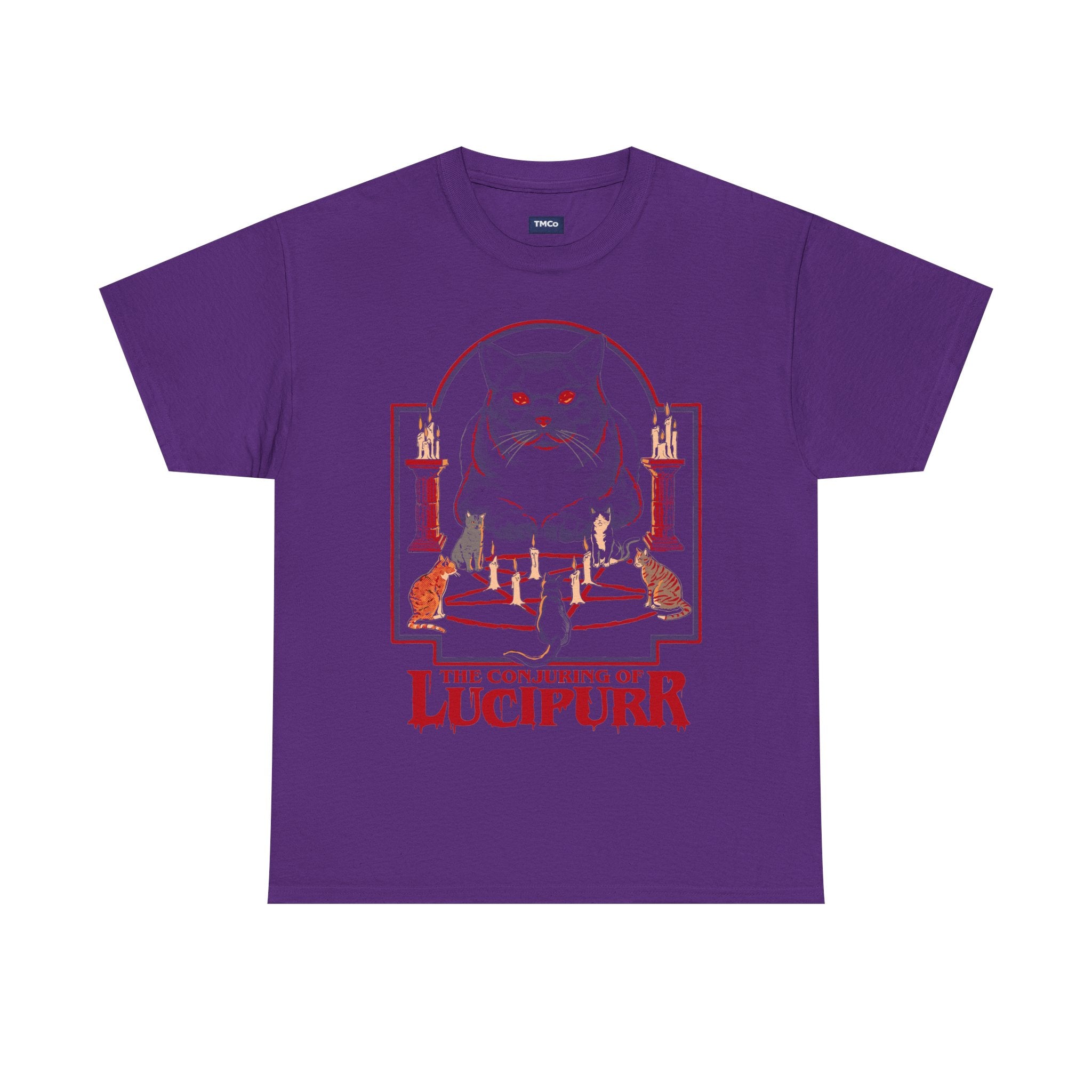 Lucipurr Cat T-Shirt — Occult Gothic Graphic Tee
