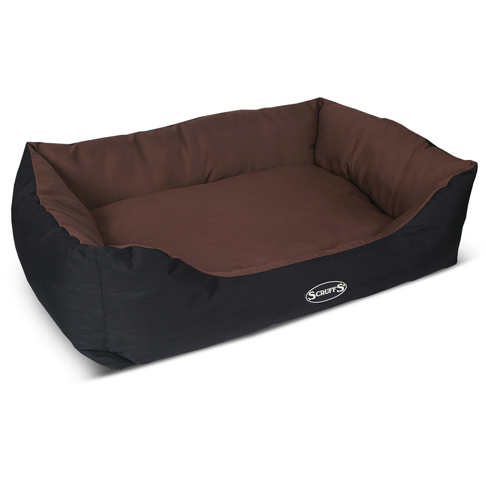 Expedition Box Dog Bed (in Chocolate Brown, Graphite Grey & Plum) by Scruffs