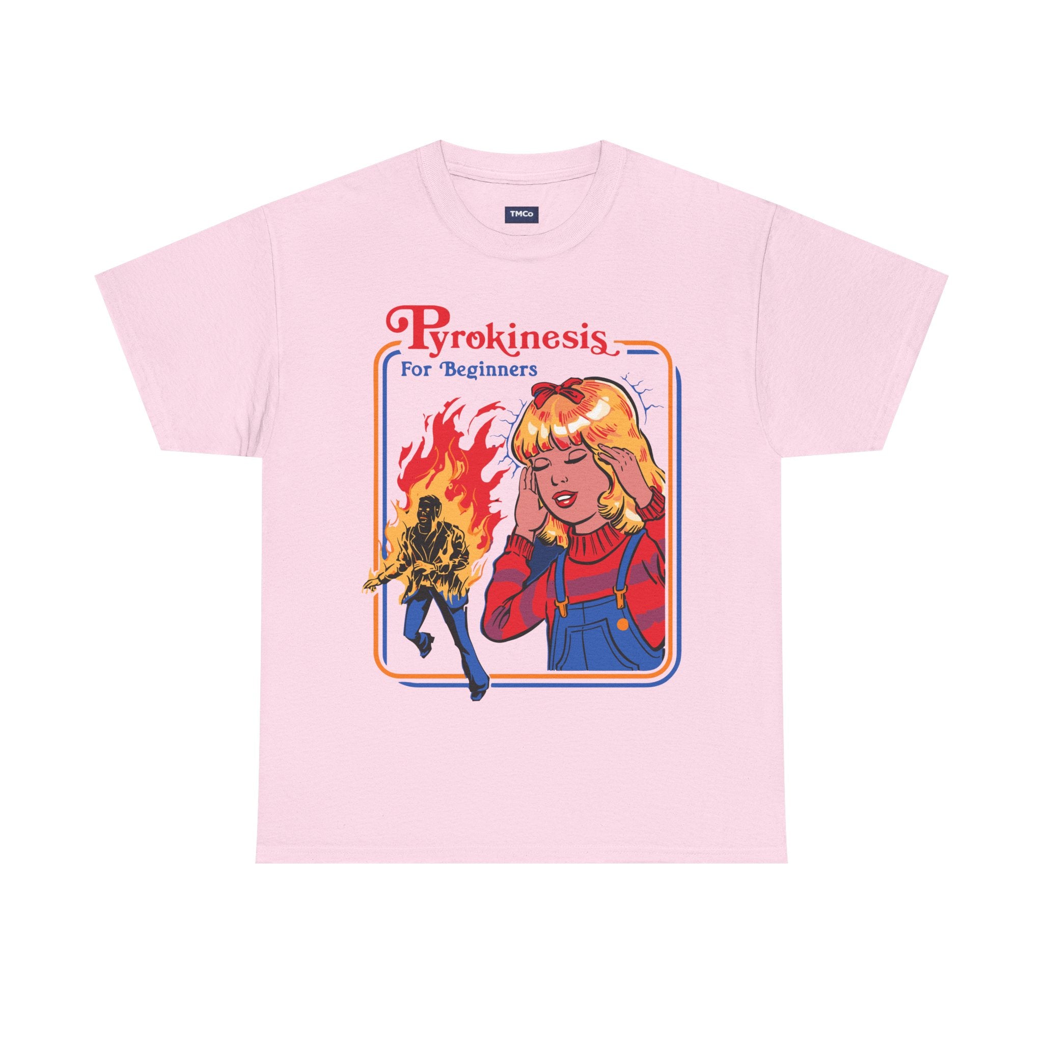 Pyrokinesis Tee — "Pyrokinesis for Beginners" Retro Horror Graphic T-Shirt