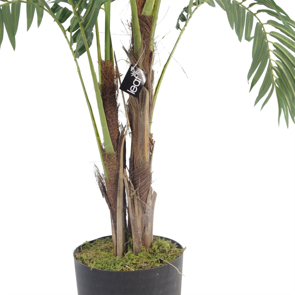 Large Artificial Palm Tree 120cm Luxury Gold Planter 4ft Realistic Leaf Design Botanik-2