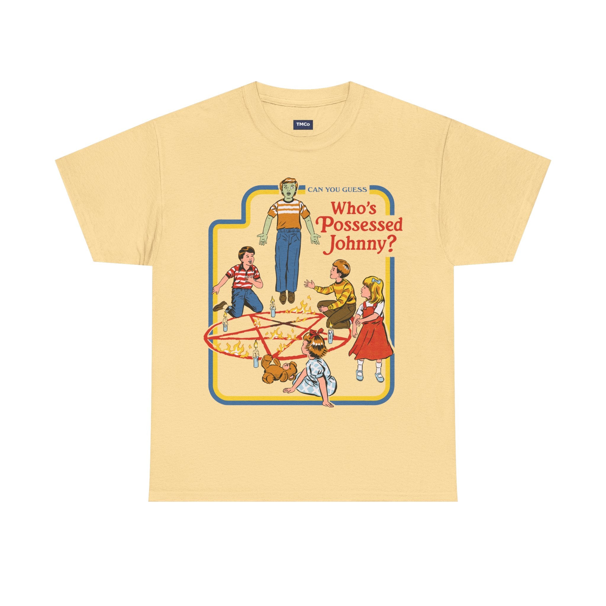 Who's Possessed Johnny? Retro Horror Kids Graphic Tee