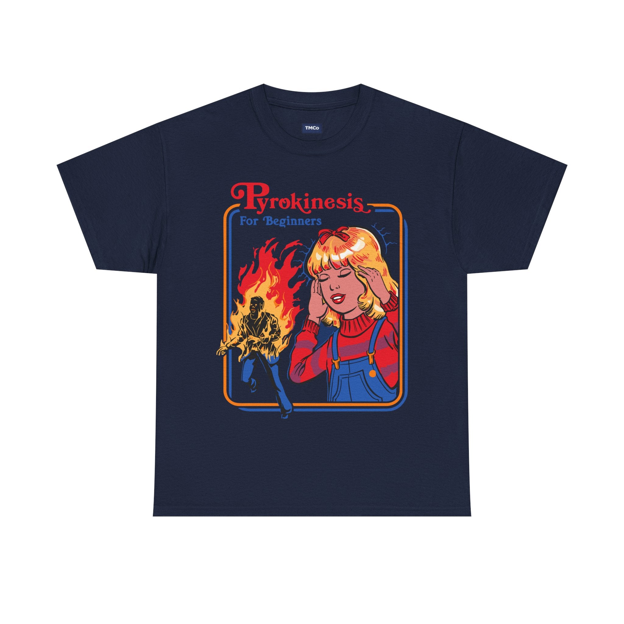 Pyrokinesis Tee — "Pyrokinesis for Beginners" Retro Horror Graphic T-Shirt