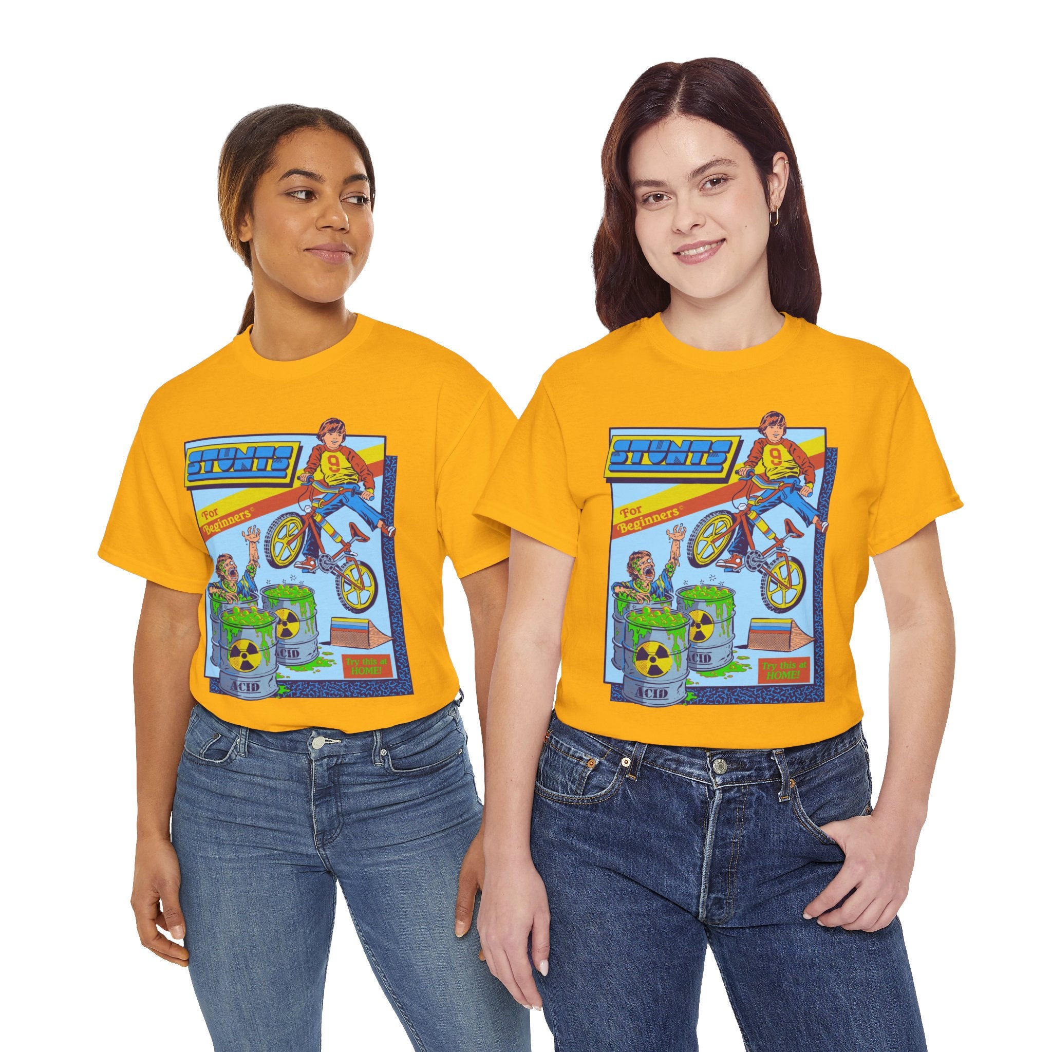 BMX Radioactive Stunt T-Shirt — Retro Bike Graphic Tee