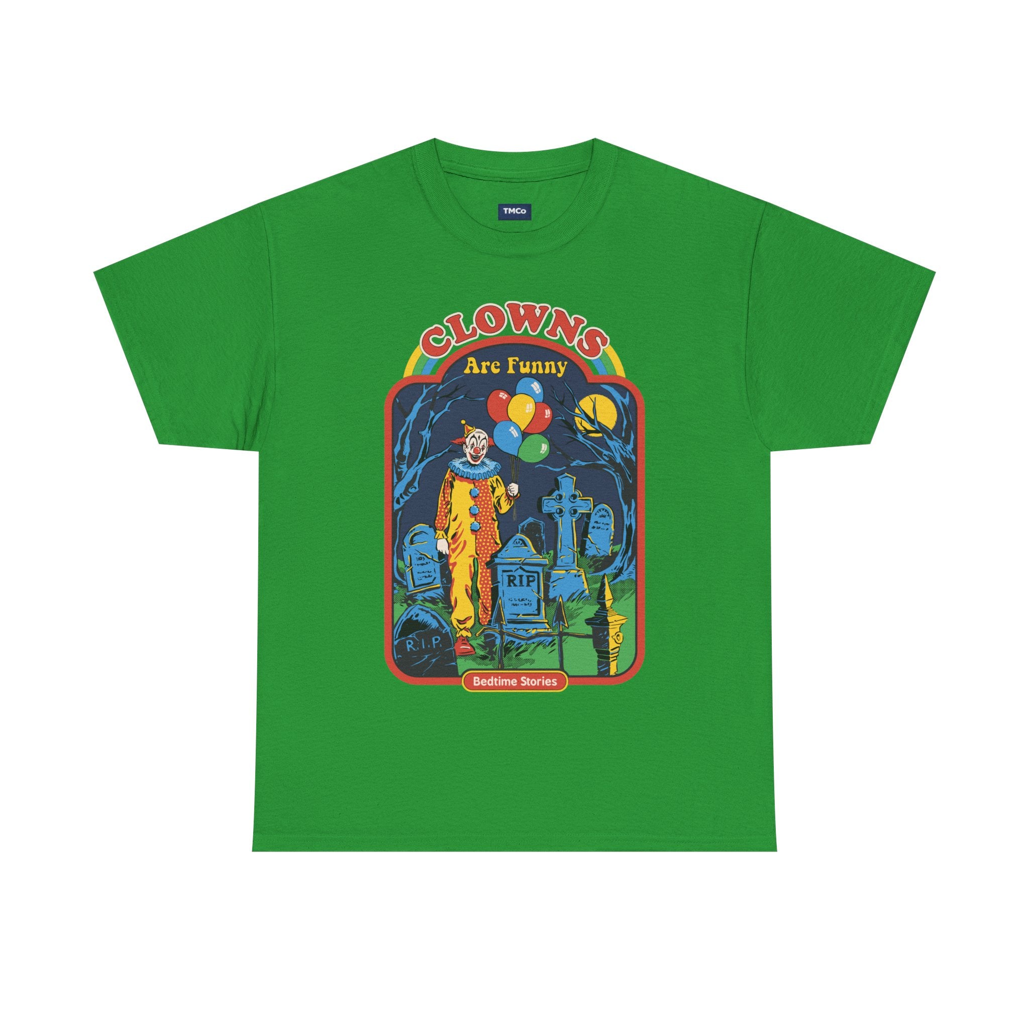 Horror Clown Tee — 'Clowns Are Funny' Vintage Graveyard Graphic T-Shirt
