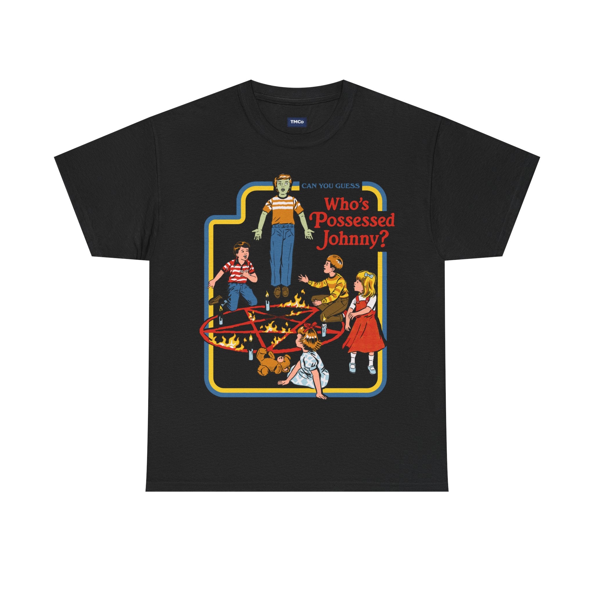 Who's Possessed Johnny? Retro Horror Kids Graphic Tee