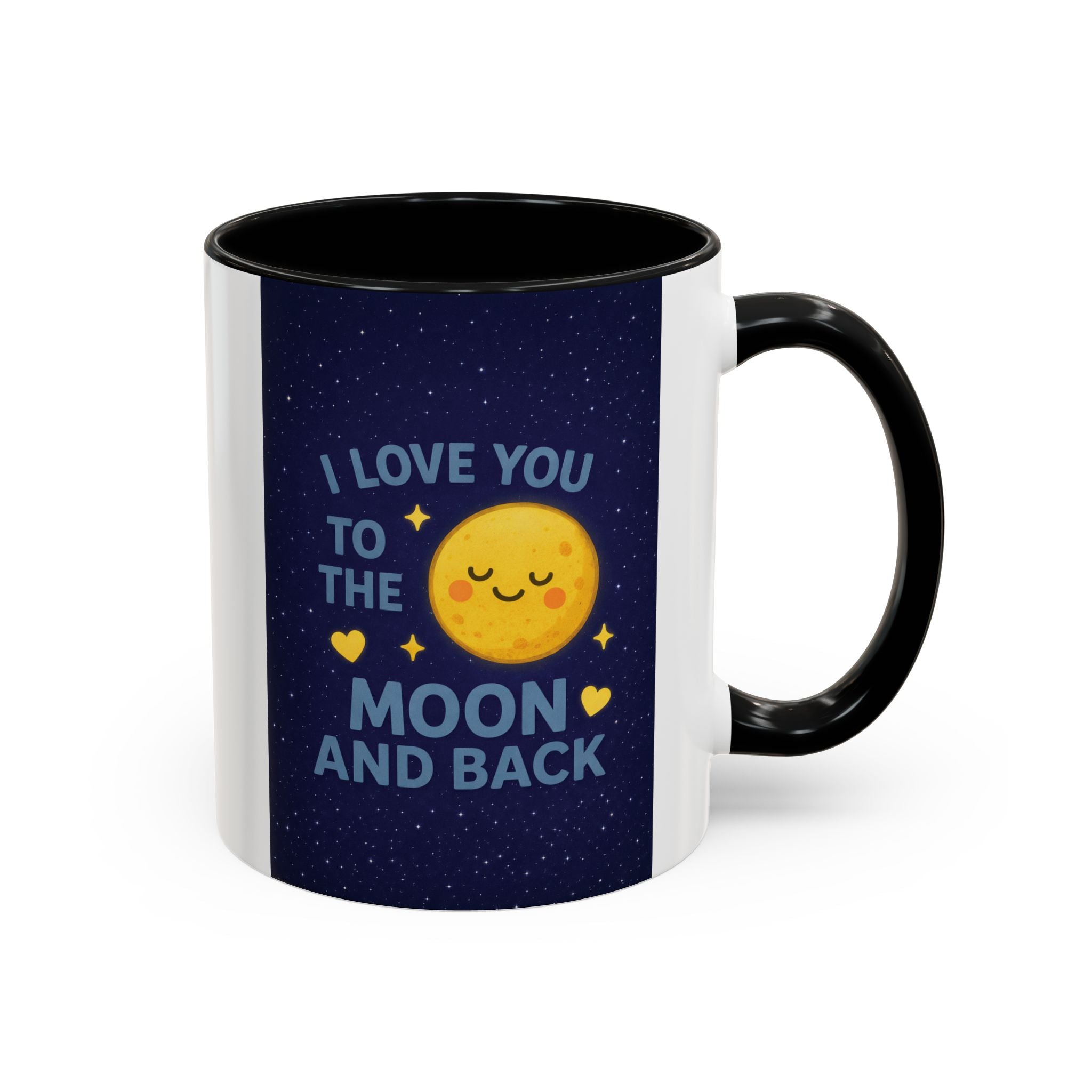 I Love You to the Moon and Back Coffee Mug — Cute Moon Accent Mug
