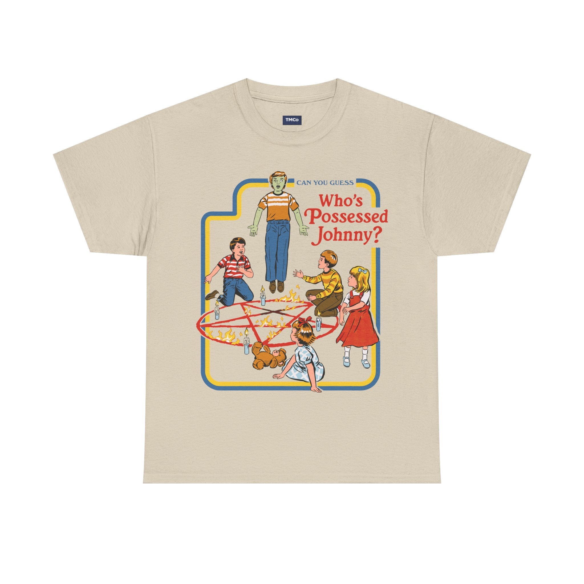 Who's Possessed Johnny? Retro Horror Kids Graphic Tee