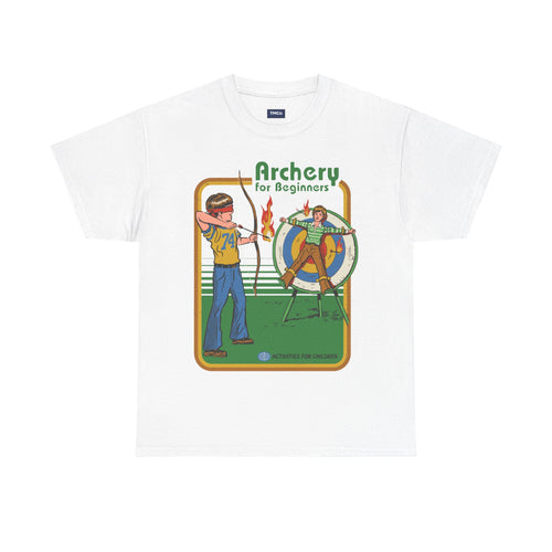 Archery for Beginners Tee - Retro Instructional Archery Graphic T-Shirt