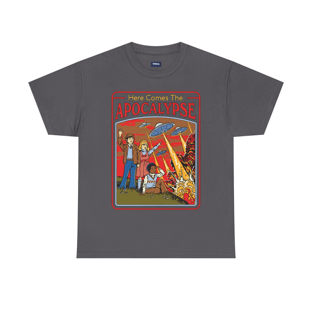 Apocalypse Retro Tee — "Here Comes The Apocalypse" Vintage Sci‑Fi Graphic T-Shirt