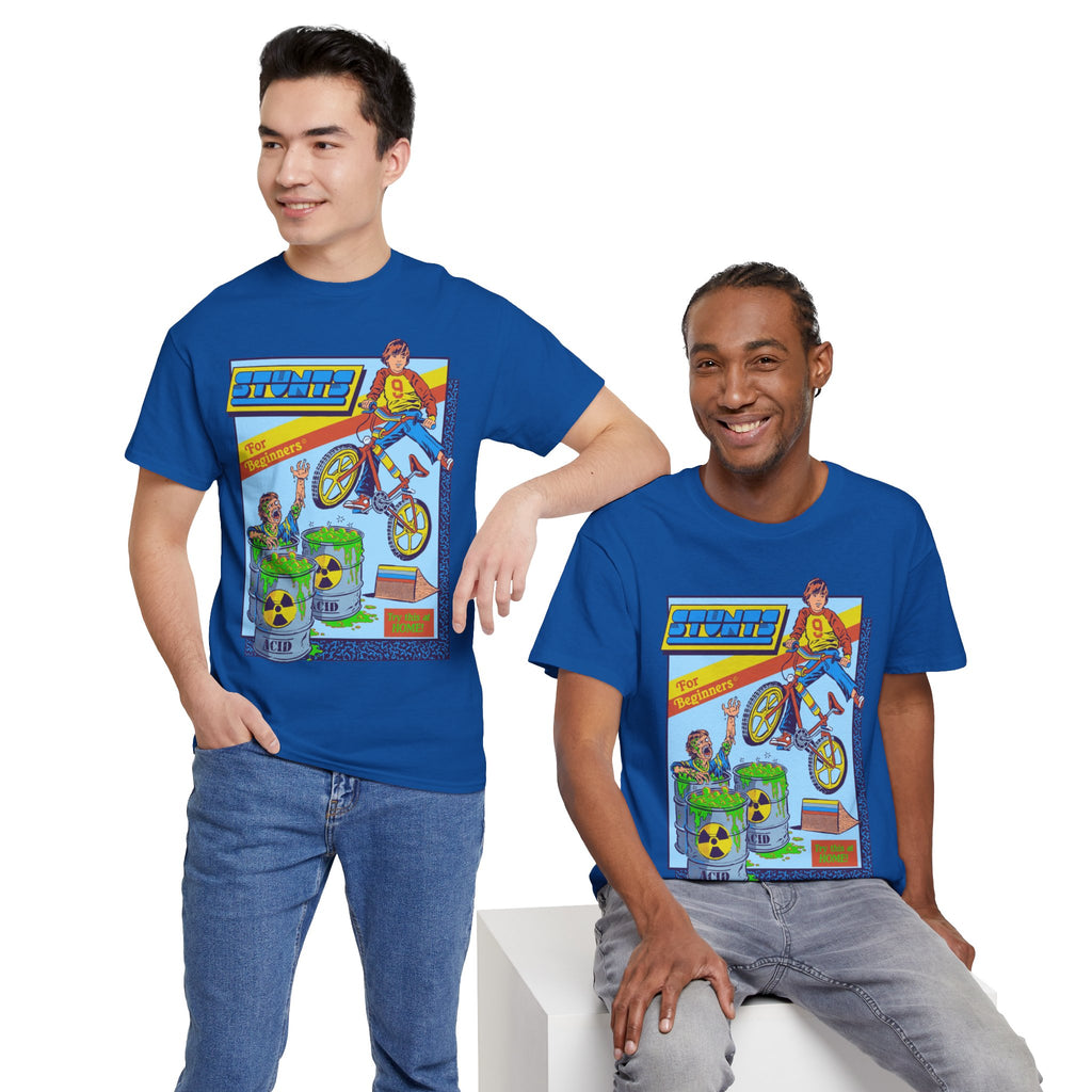 BMX Radioactive Stunt T-Shirt — Retro Bike Graphic Tee