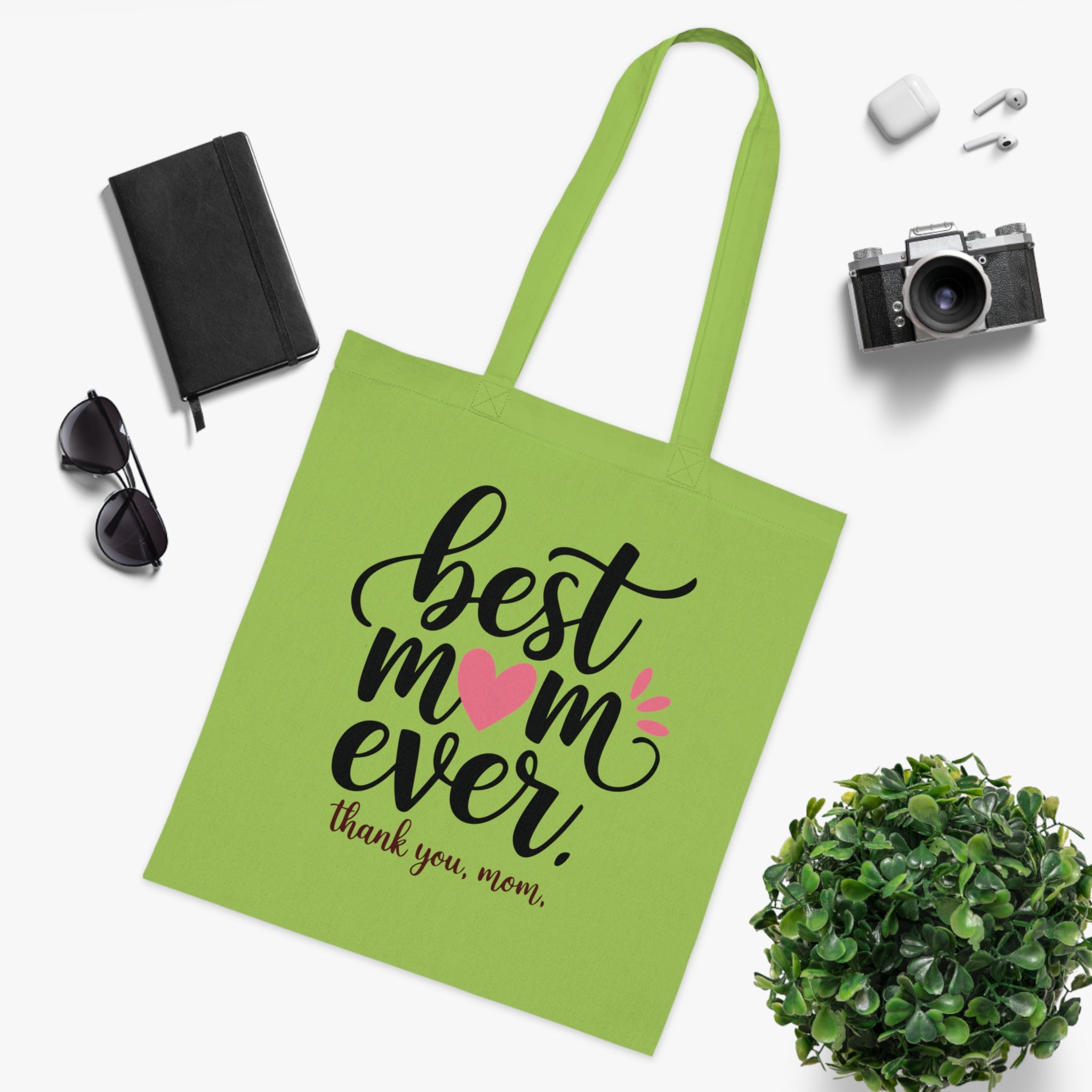 Best Mom Ever Cotton Tote — Mother's Day Thank You Gift Tote Bag