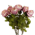Pack of 6 x 70cm Artificial Light Pink Rose-0