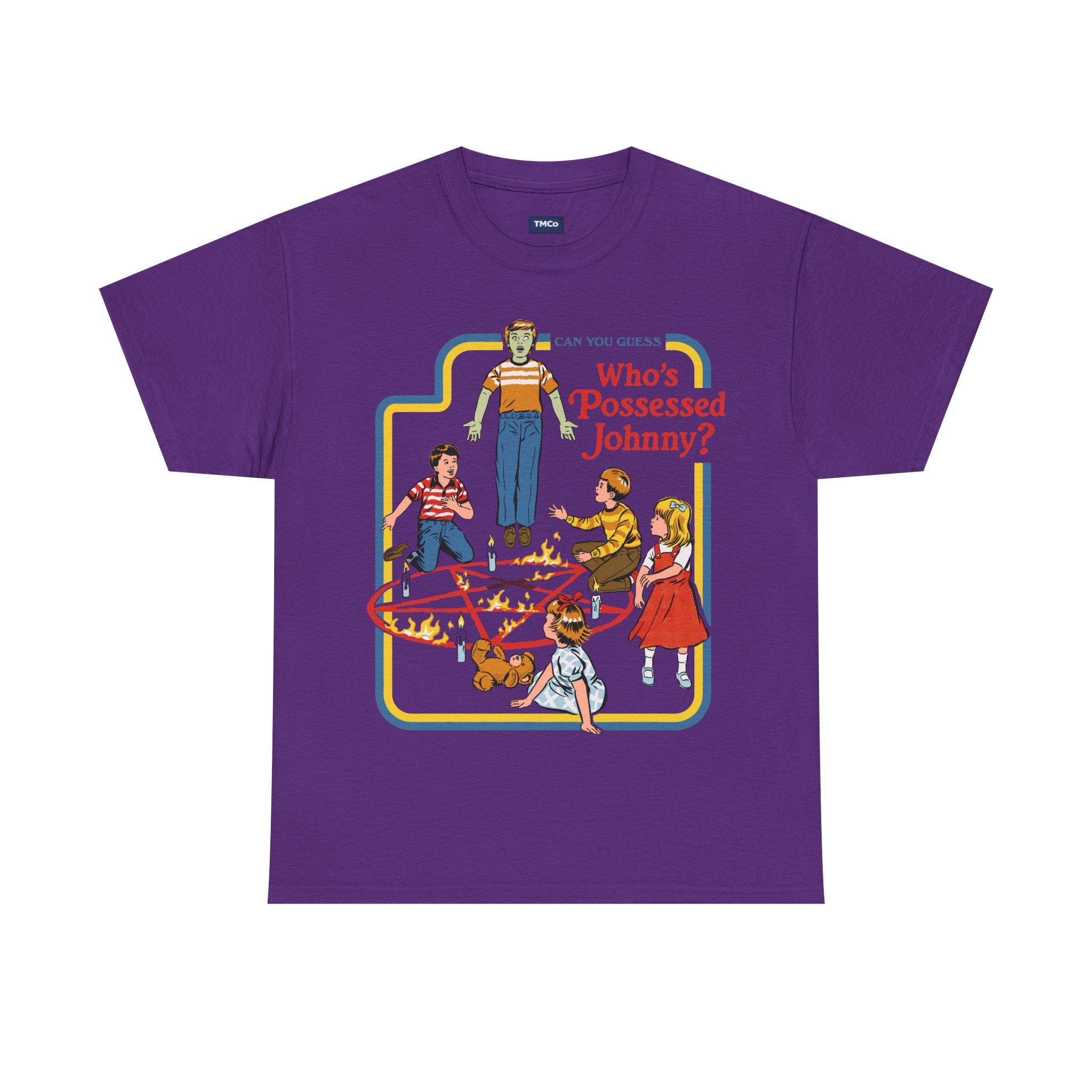 Who's Possessed Johnny? Retro Horror Kids Graphic Tee
