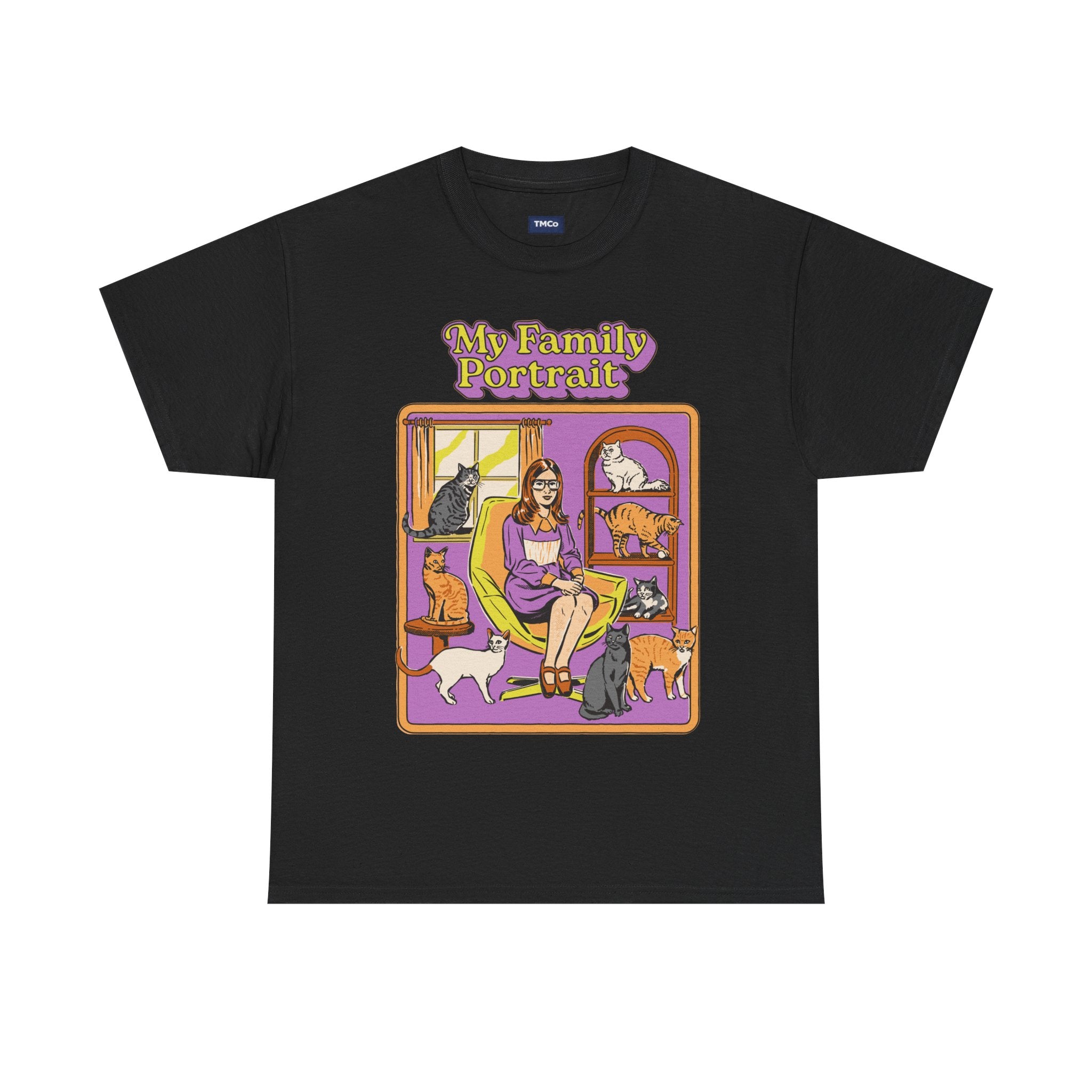 My Family Portrait Tee — Cute Retro Cat Pet Lover T-Shirt
