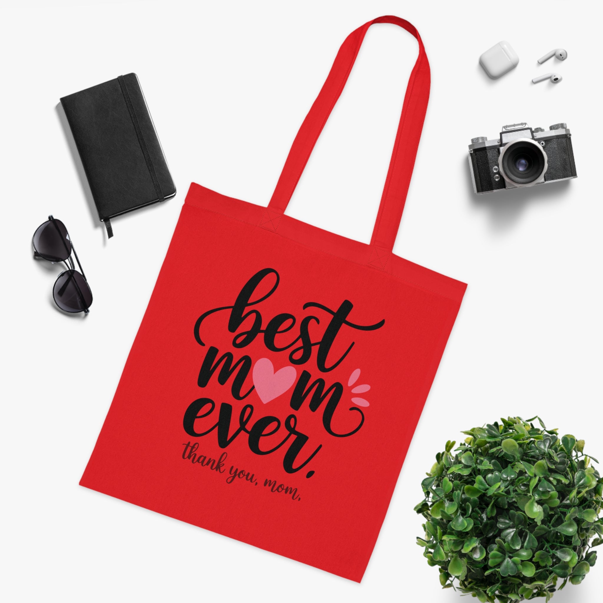 Best Mom Ever Cotton Tote — Mother's Day Thank You Gift Tote Bag