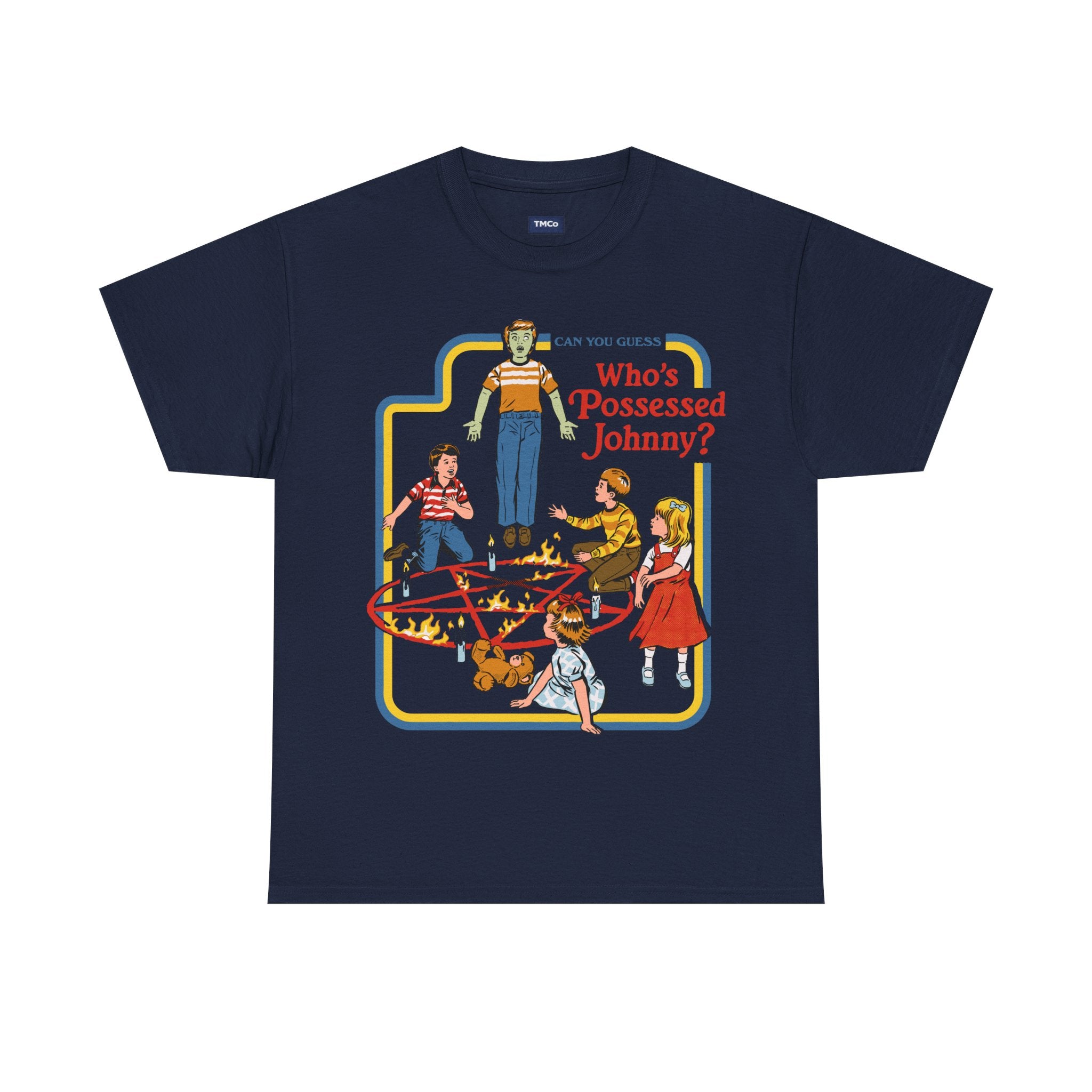 Who's Possessed Johnny? Retro Horror Kids Graphic Tee