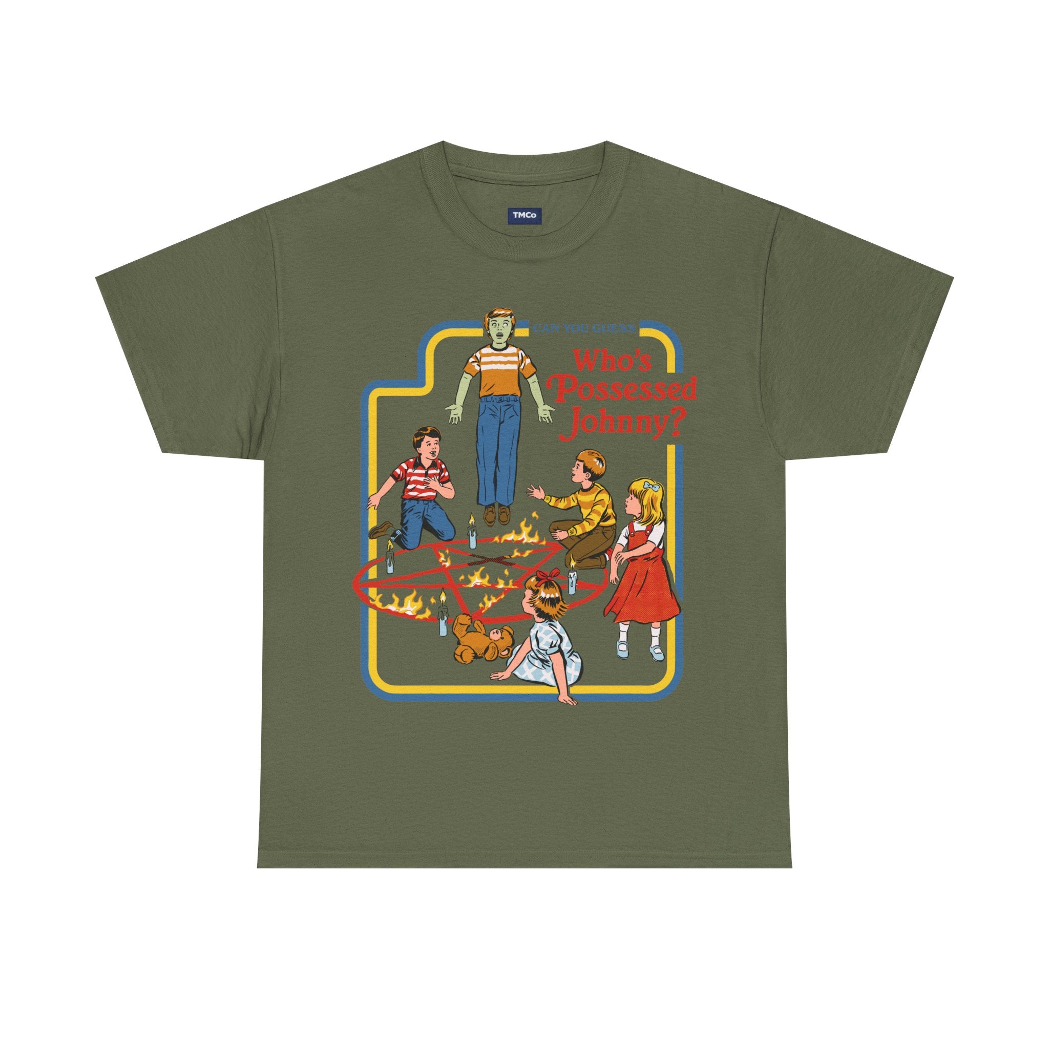 Who's Possessed Johnny? Retro Horror Kids Graphic Tee