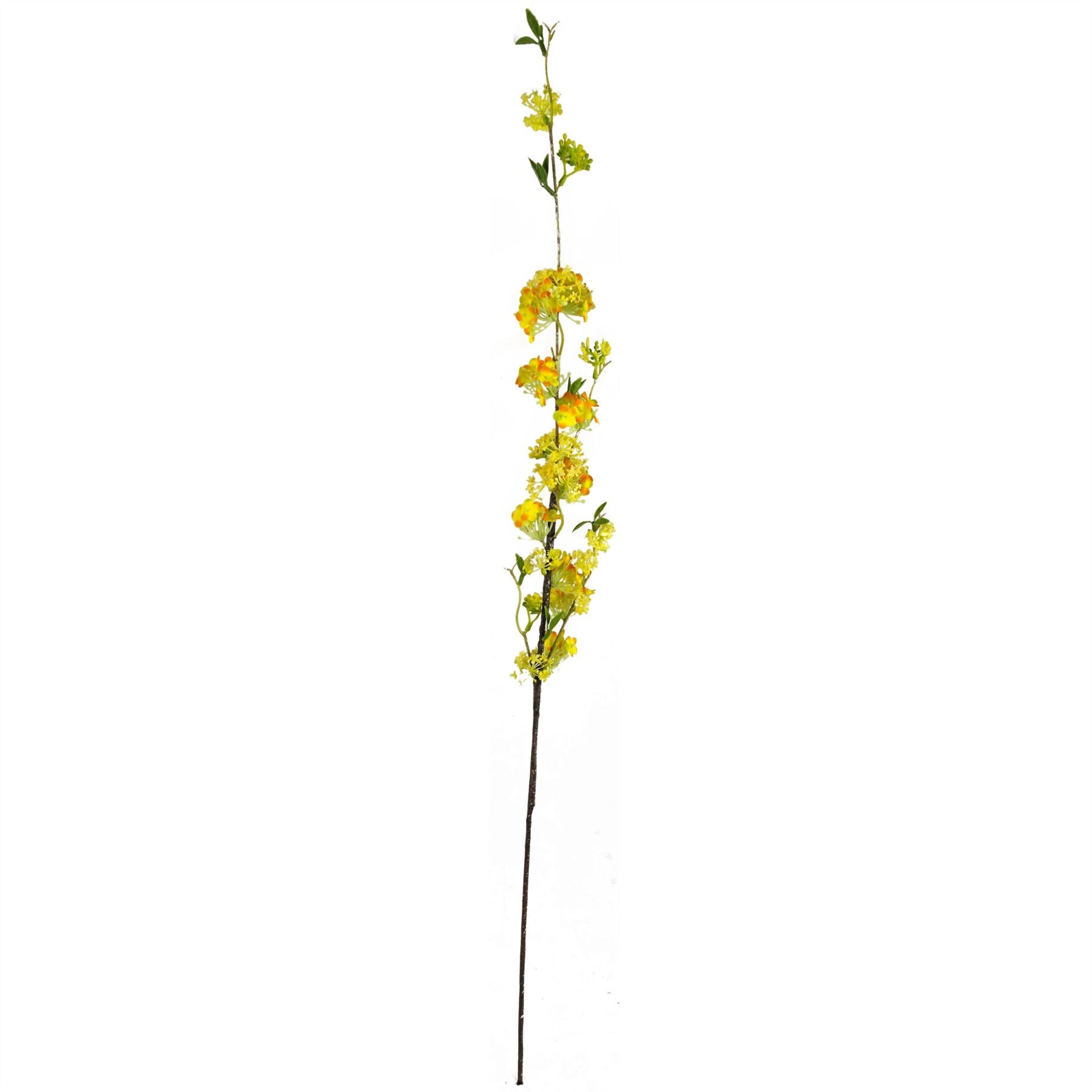 Pack of 6 x 100cm Yellow Blossom Spray Stem-2