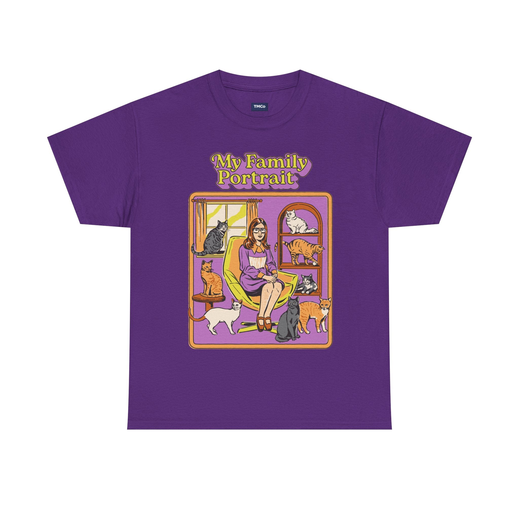 My Family Portrait Tee — Cute Retro Cat Pet Lover T-Shirt
