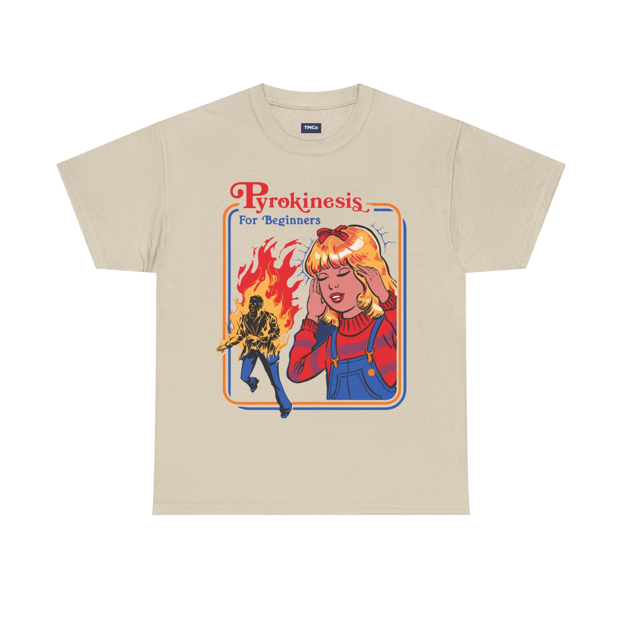 Pyrokinesis Tee — "Pyrokinesis for Beginners" Retro Horror Graphic T-Shirt
