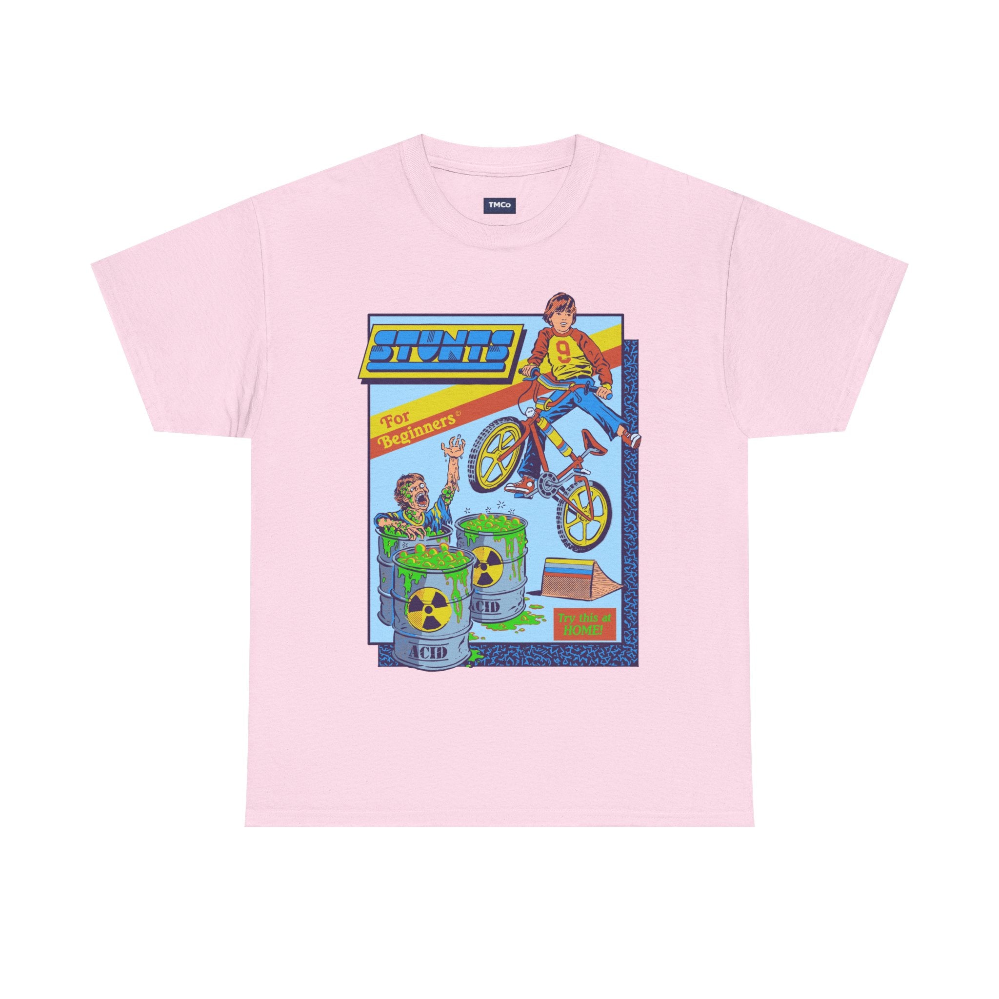 BMX Radioactive Stunt T-Shirt — Retro Bike Graphic Tee