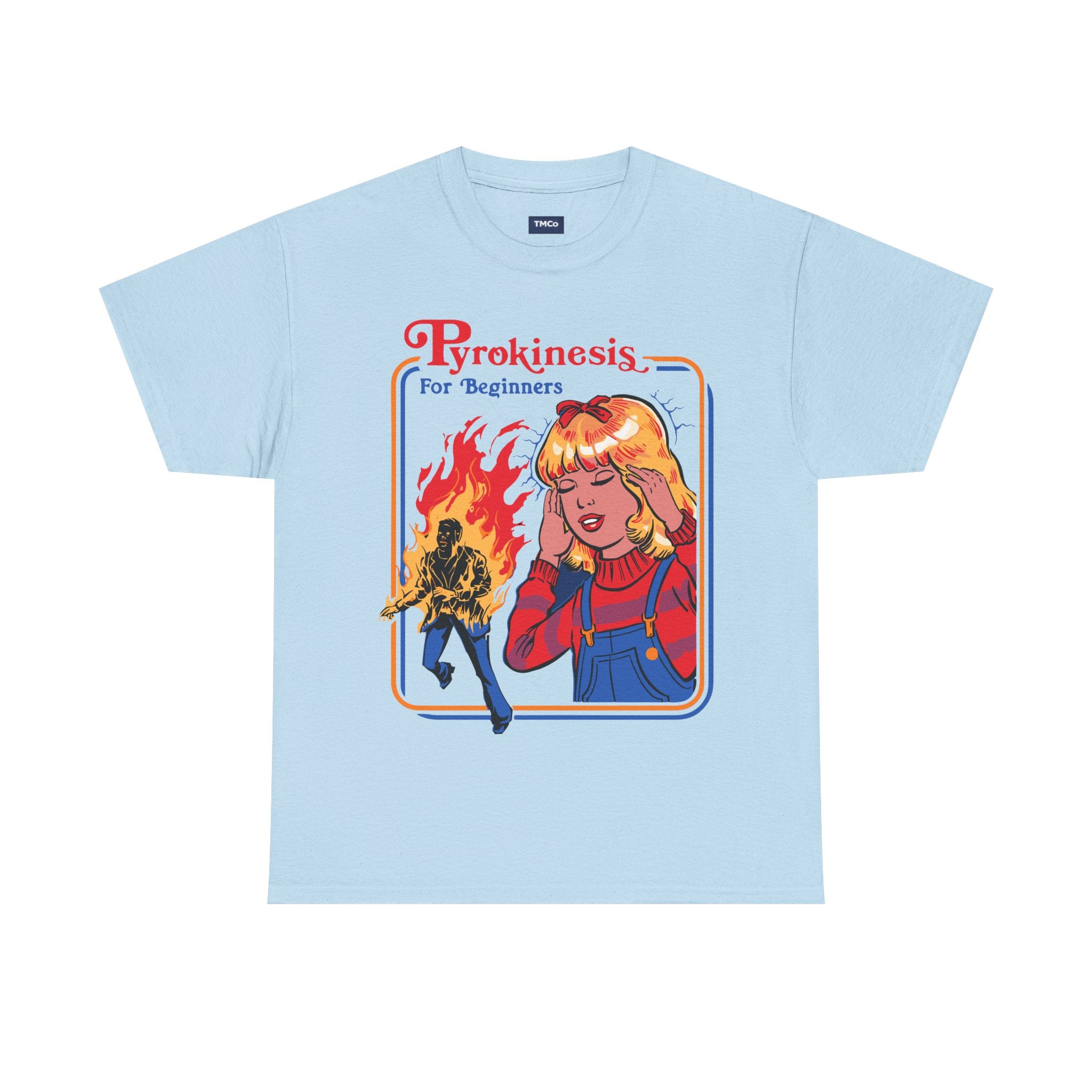 Pyrokinesis Tee — "Pyrokinesis for Beginners" Retro Horror Graphic T-Shirt