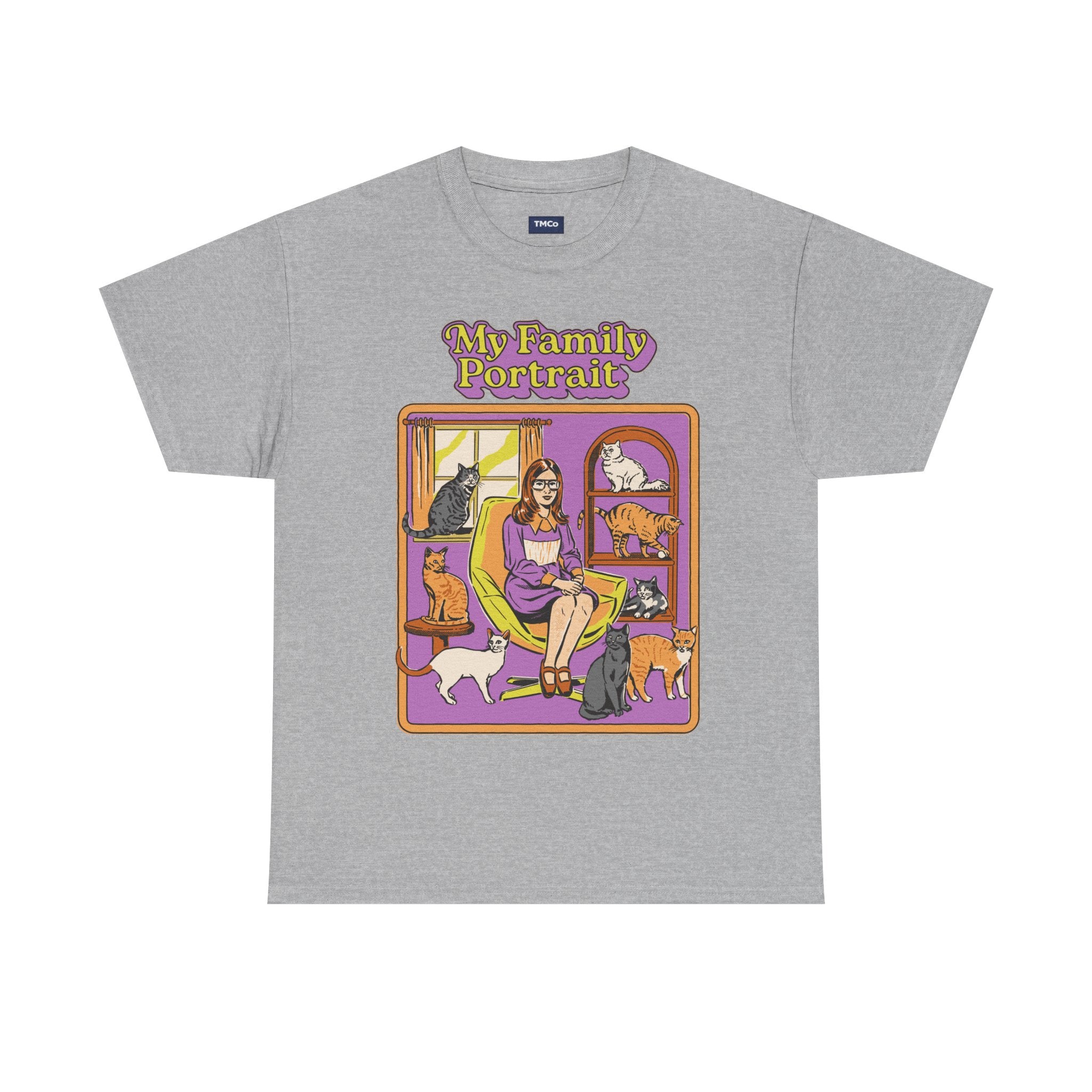 My Family Portrait Tee — Cute Retro Cat Pet Lover T-Shirt