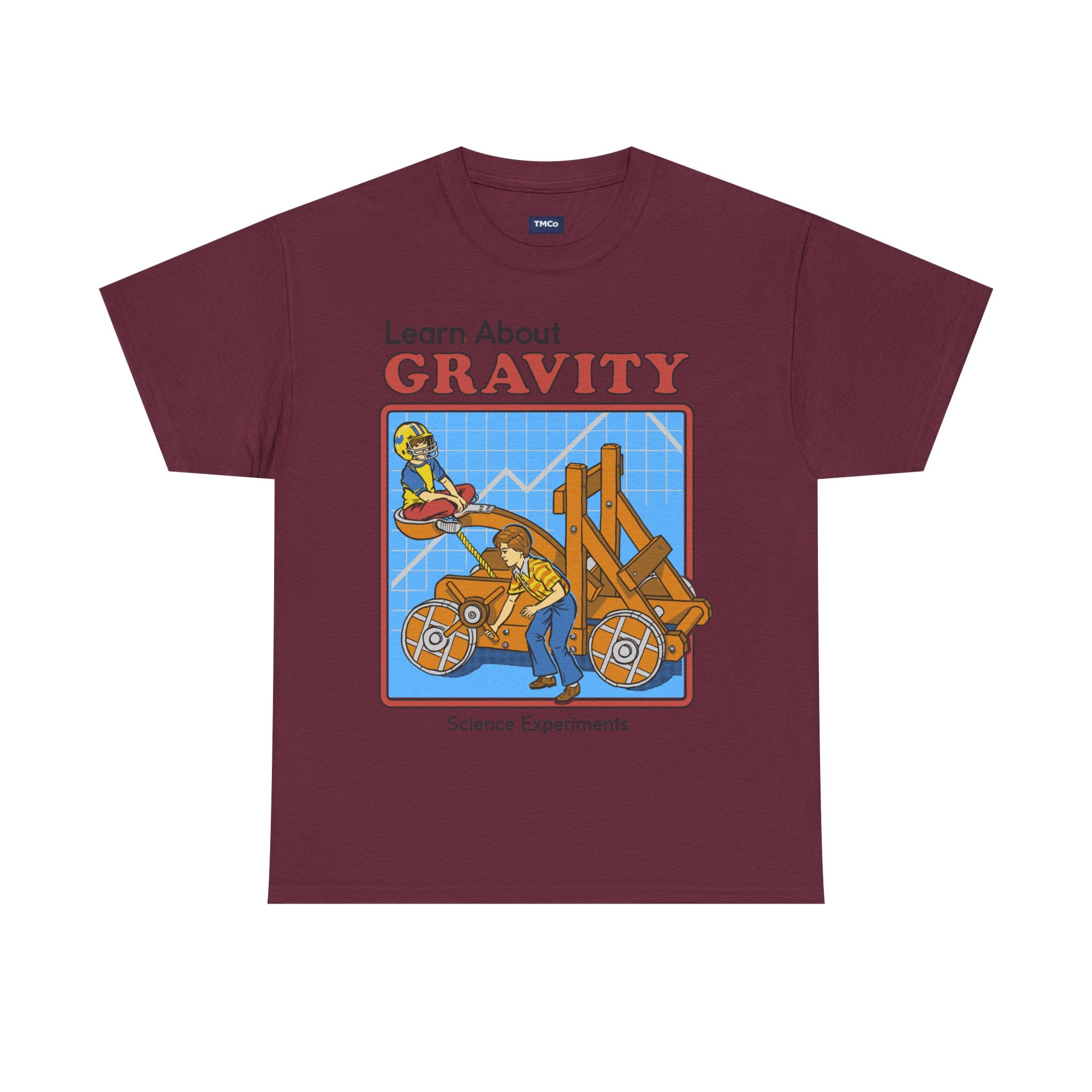 Gravity Science T-Shirt — Learn About Gravity Vintage Science Experiment Tee